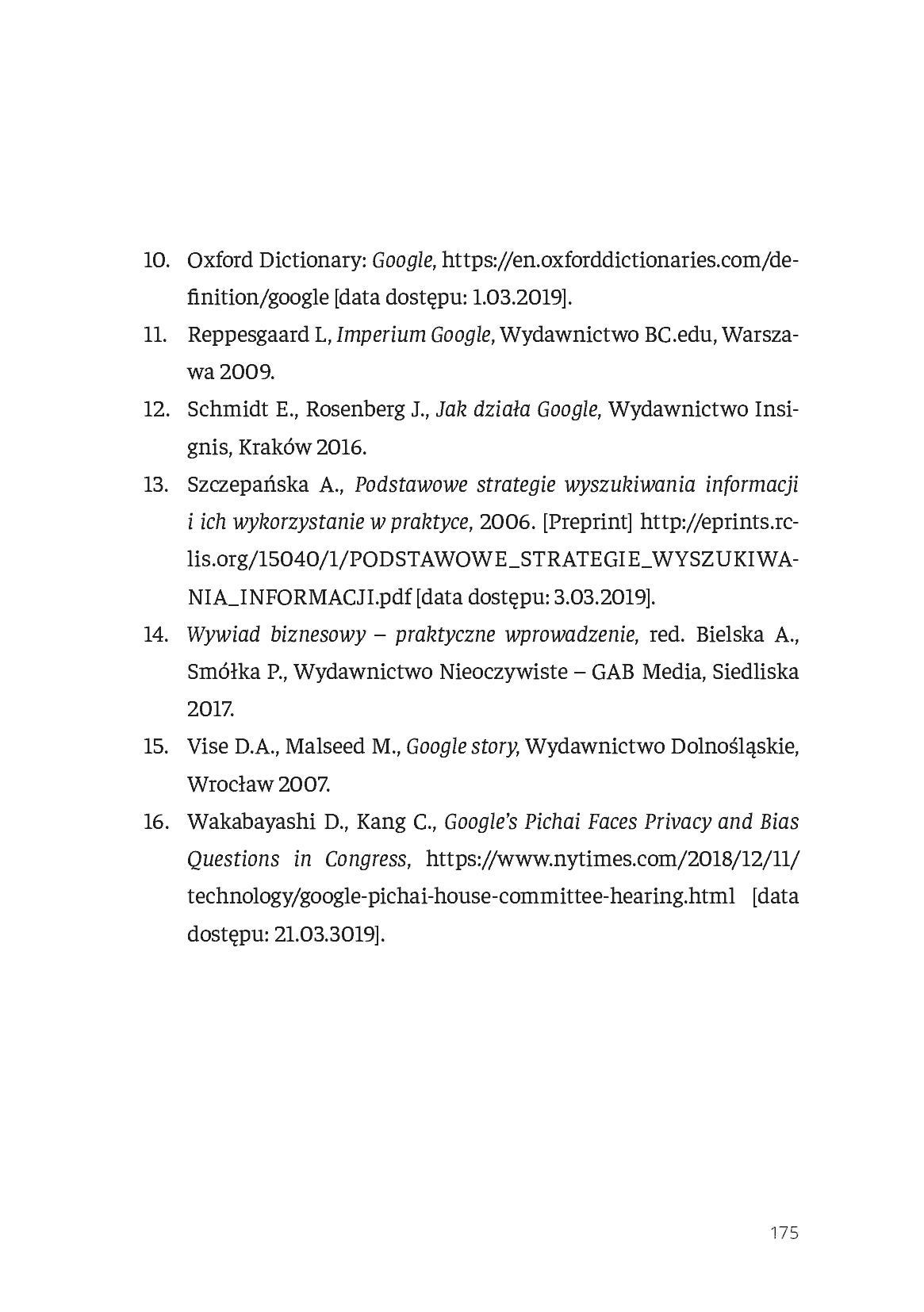 Fragment „Google hacking. Jak szukać w Google, aby zarabiać pieniądze, budować biznes i ułatwić sobie pracę” — strona 16 z 17