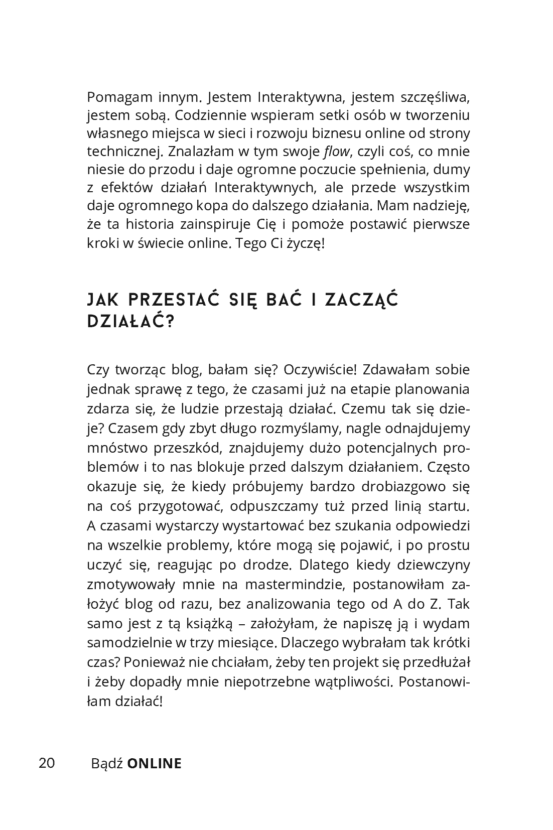 Fragment „Bądź online. Twoja mocna strona WWW, która wyrazi Ciebie i Twój biznes” — strona 20 z 30