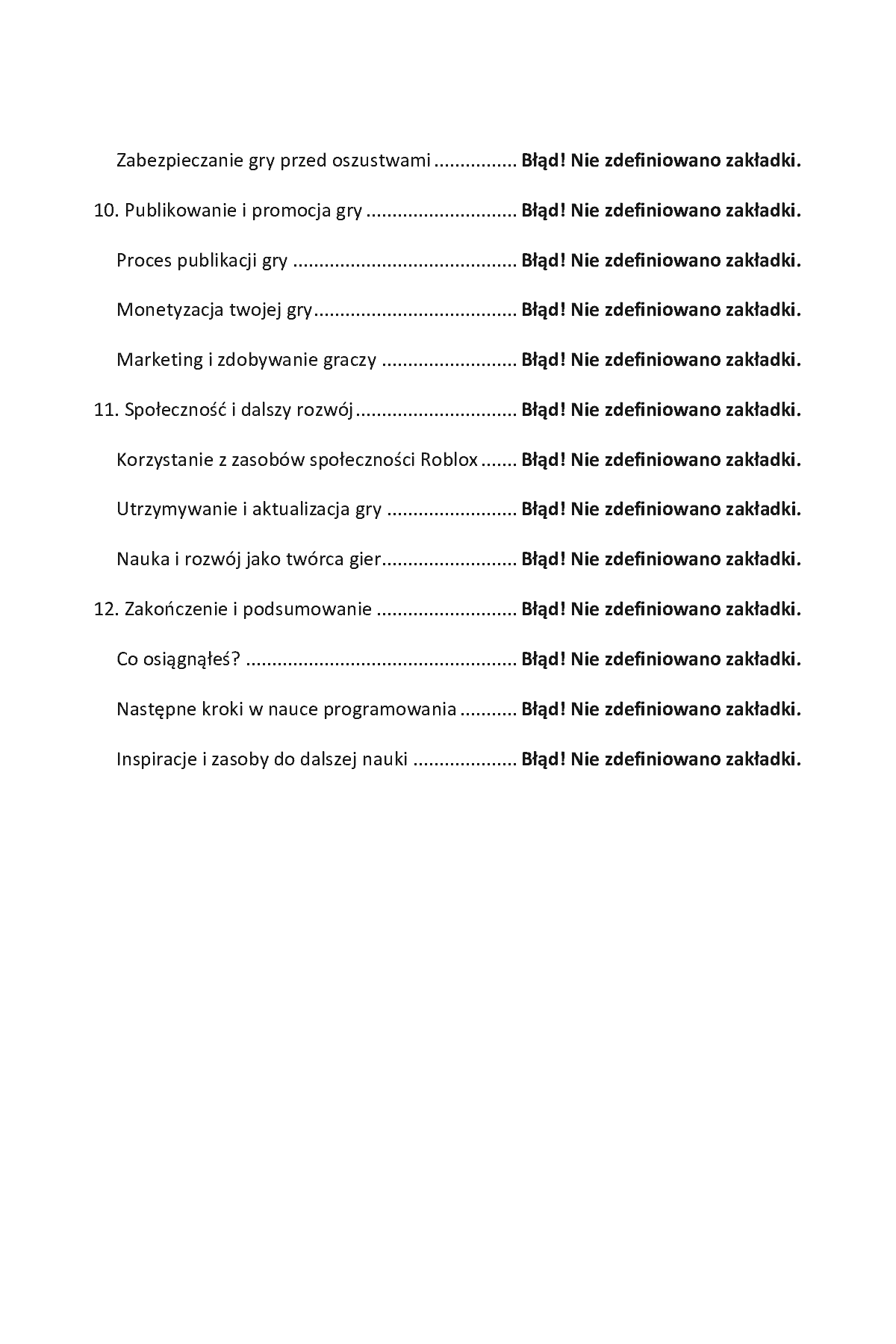 Fragment „Roblox Lua w 1 dzień. Naucz się kodować w Lua i pisać własne gry już w 12 godzin” — strona 4 z 20