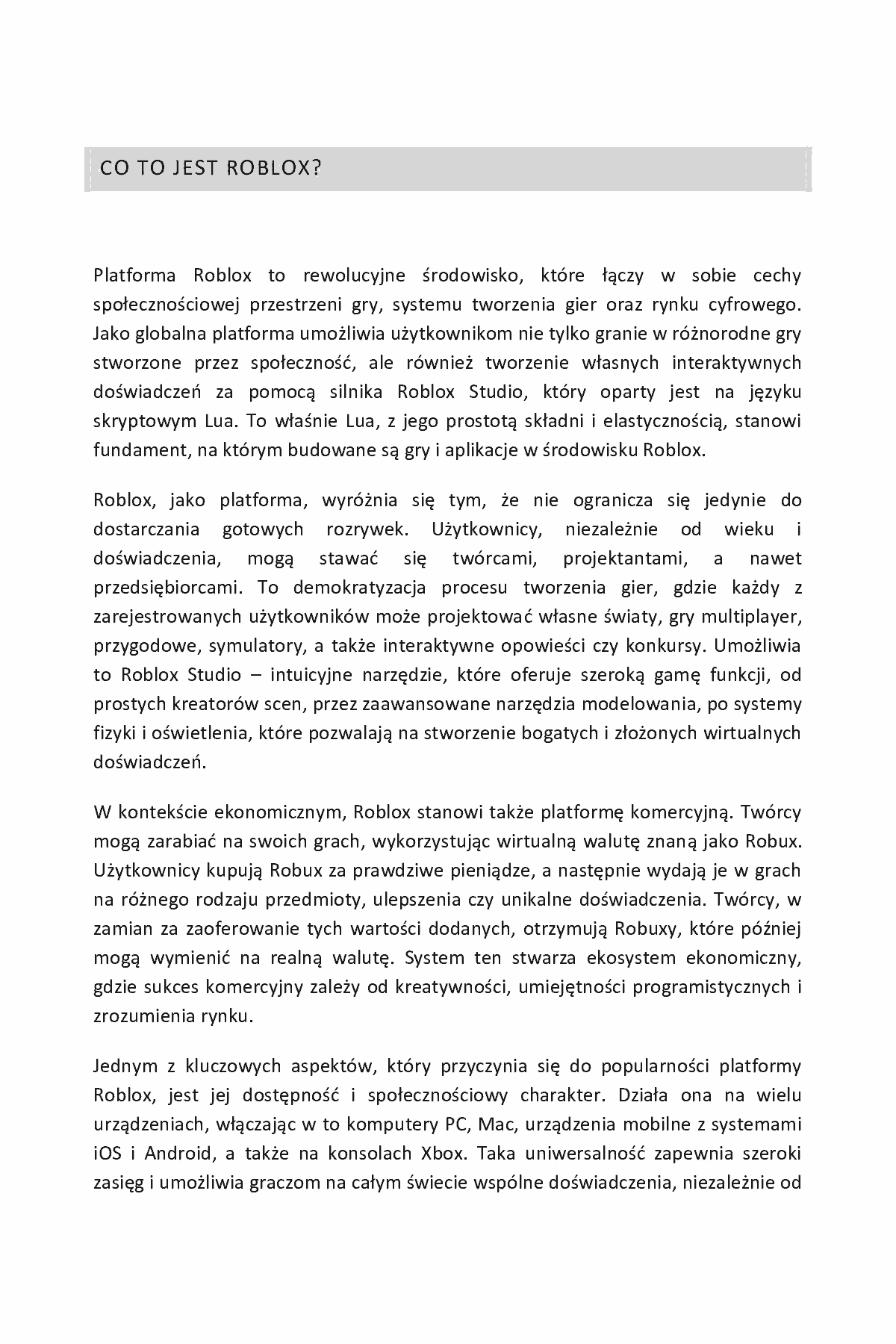 Fragment „Roblox Lua w 1 dzień. Naucz się kodować w Lua i pisać własne gry już w 12 godzin” — strona 6 z 20