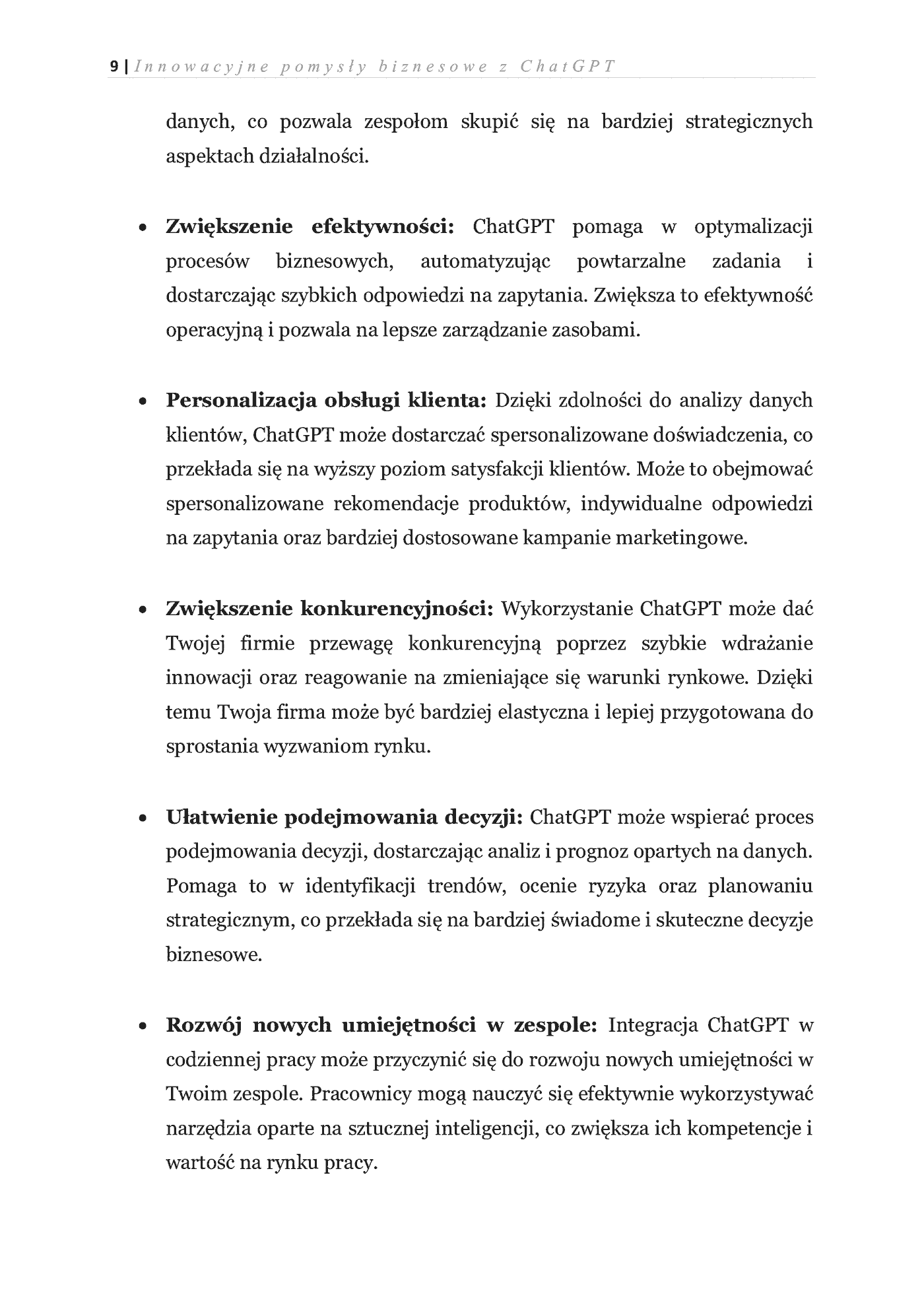 Fragment „Innowacyjne pomysły biznesowe z ChatGPT” — strona 3 z 13