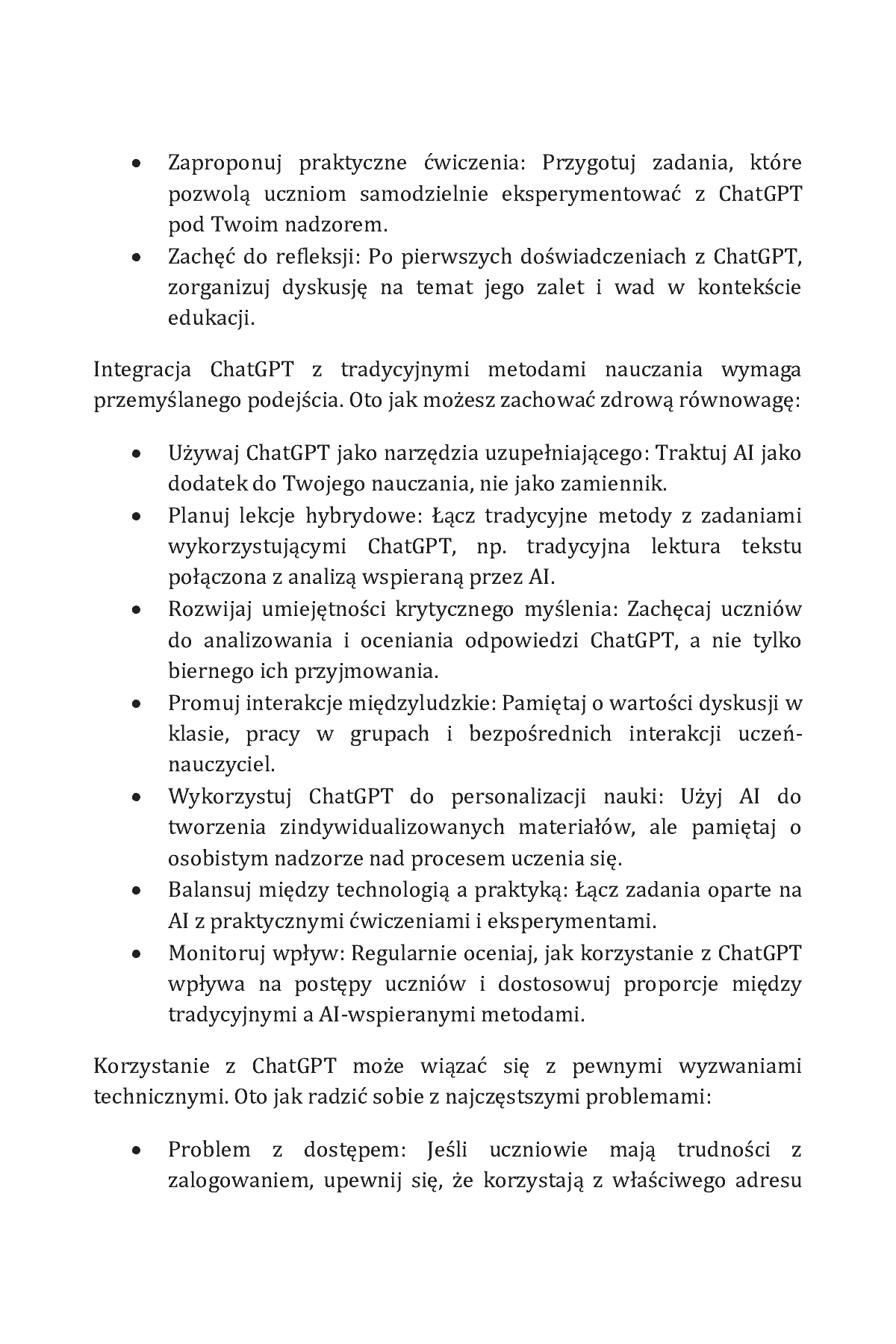 Fragment „ChatGPT i AI dla nauczycieli. Sztuczna Inteligencja w edukacji” — strona 21 z 23