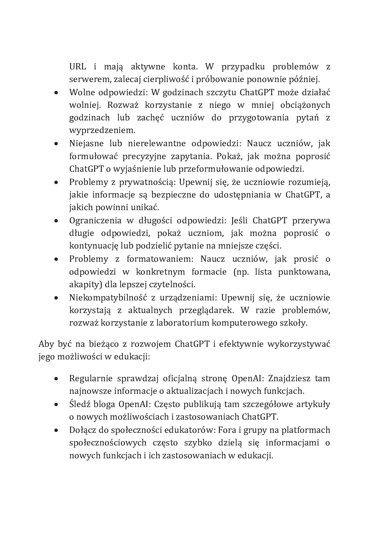 Fragment „ChatGPT i AI dla nauczycieli. Sztuczna Inteligencja w edukacji” — strona 22 z 23