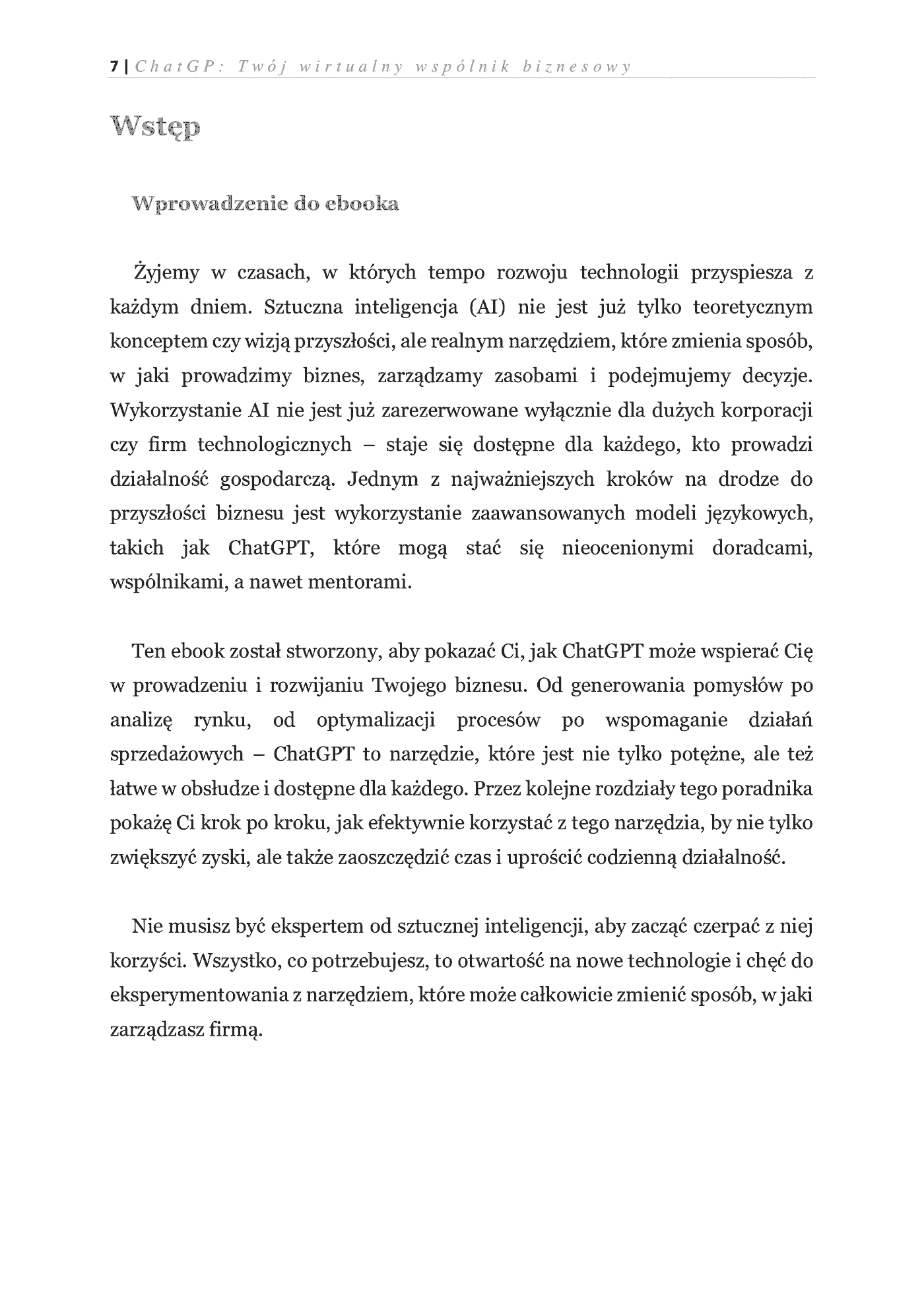 Fragment „ChatGPT: Twój wirtualny wspólnik biznesowy” — strona 1 z 8