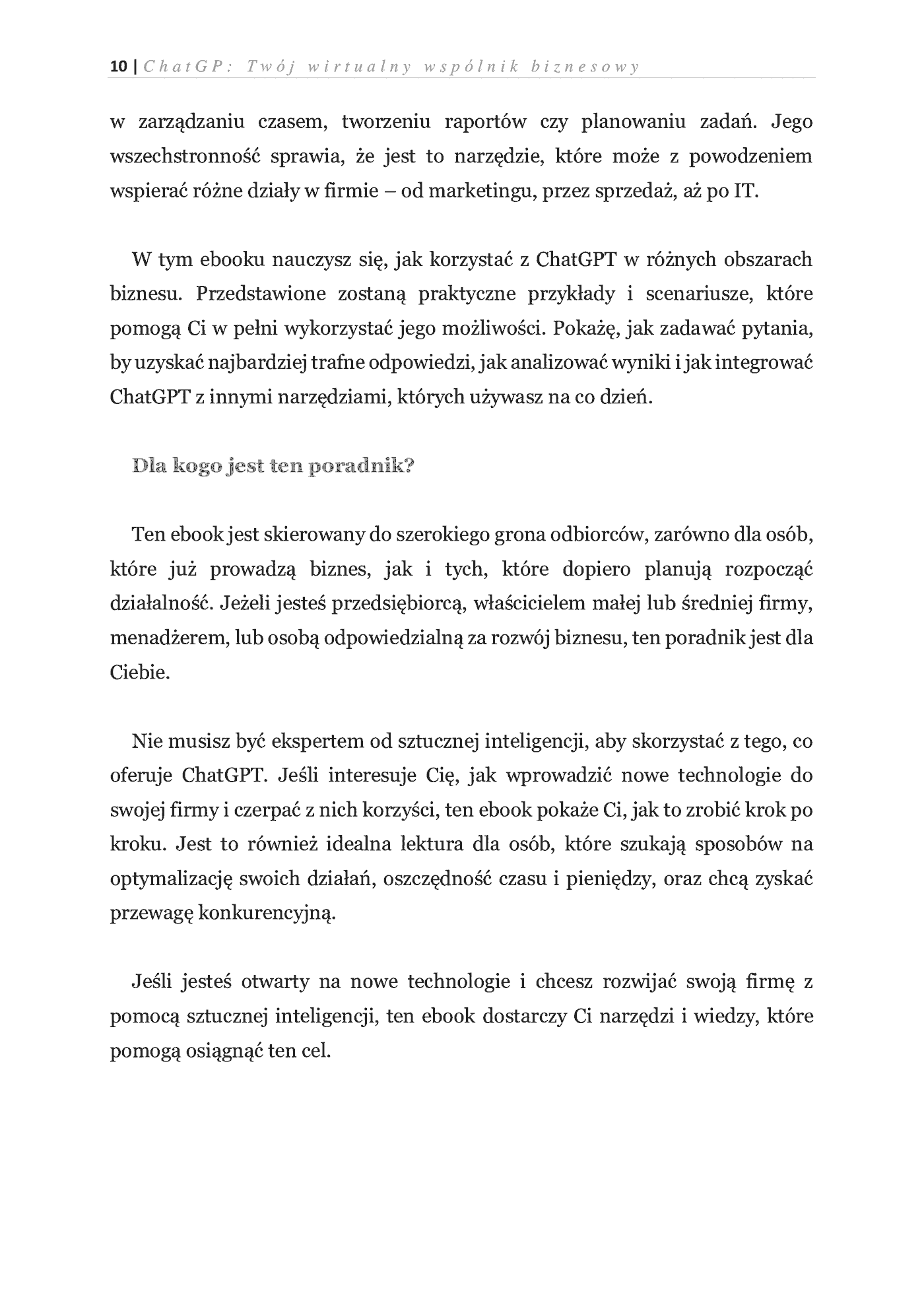 Fragment „ChatGPT: Twój wirtualny wspólnik biznesowy” — strona 4 z 8