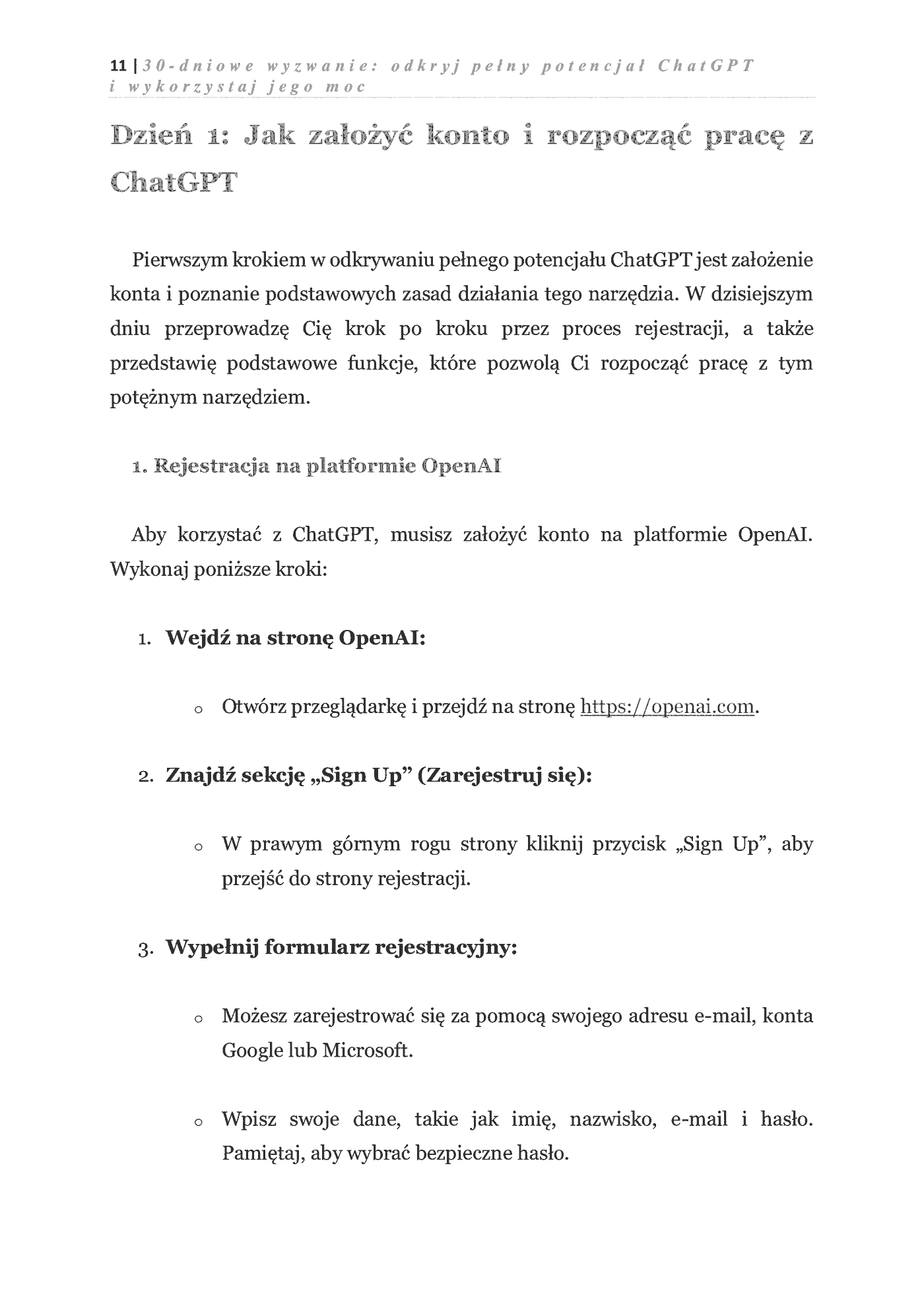 Fragment „30-dniowe wyzwanie: odkryj pełny potencjał ChatGPT i wykorzystaj jego moc” — strona 4 z 9