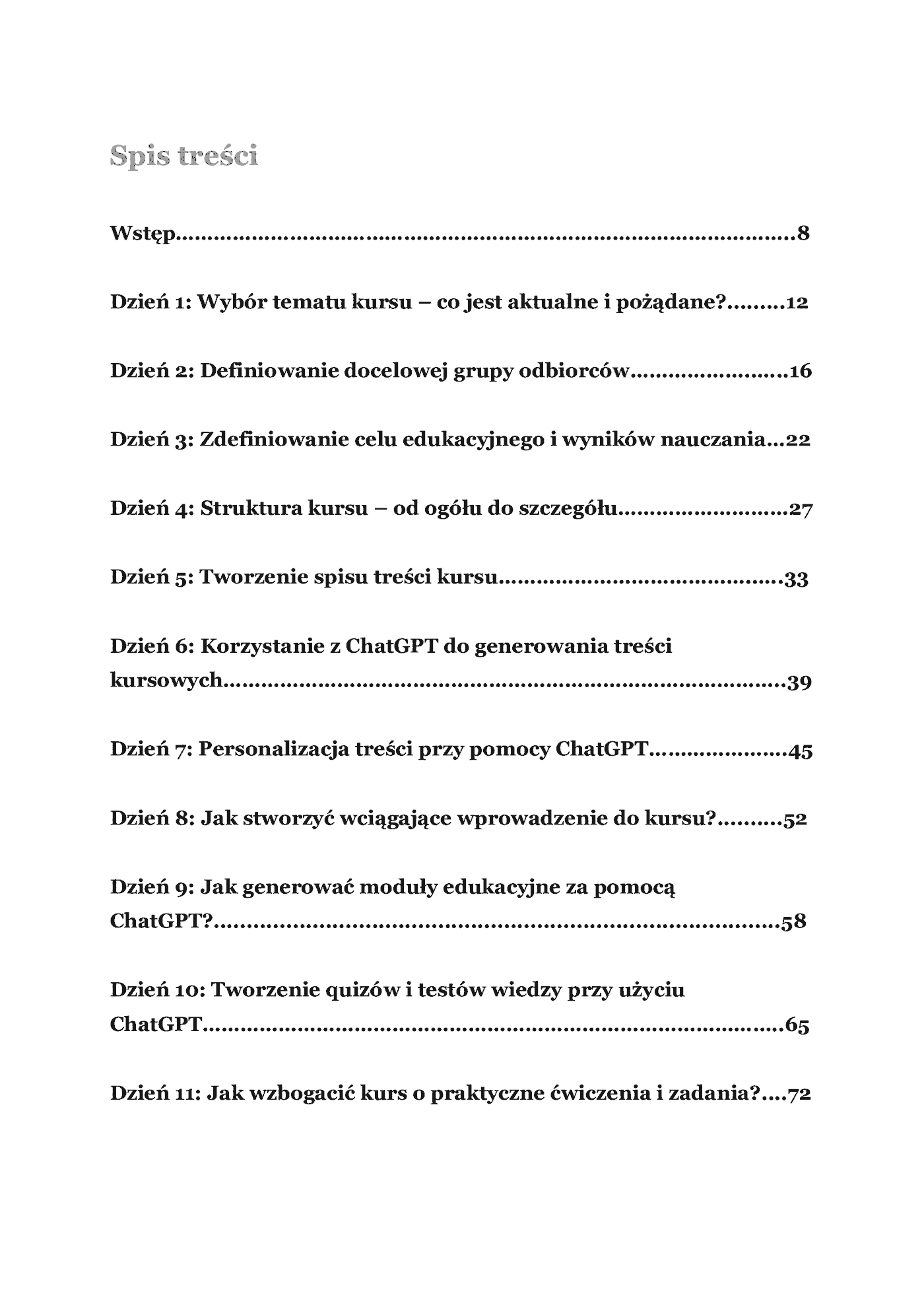 Fragment „30-dniowe wyzwanie: jak zbudować kurs online z pomocą ChatGPT” — strona 1 z 12