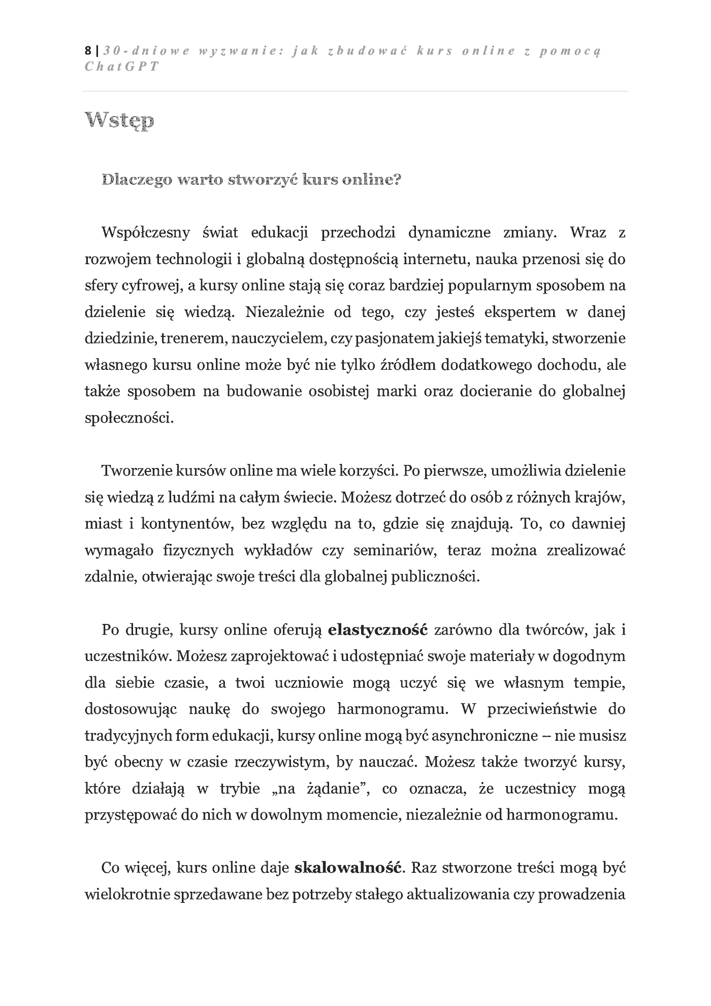 Fragment „30-dniowe wyzwanie: jak zbudować kurs online z pomocą ChatGPT” — strona 5 z 12