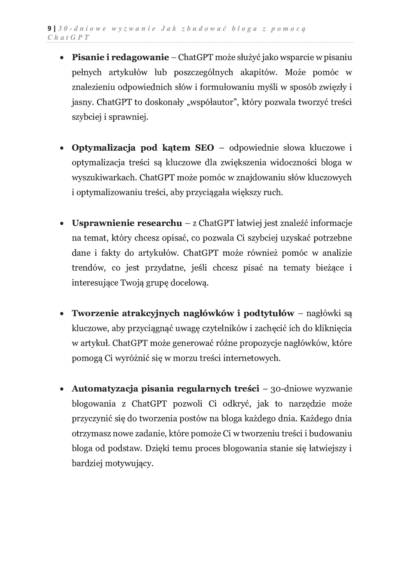 Fragment „30-dniowe wyzwanie: jak zbudować bloga z pomocą ChatGPT” — strona 6 z 11