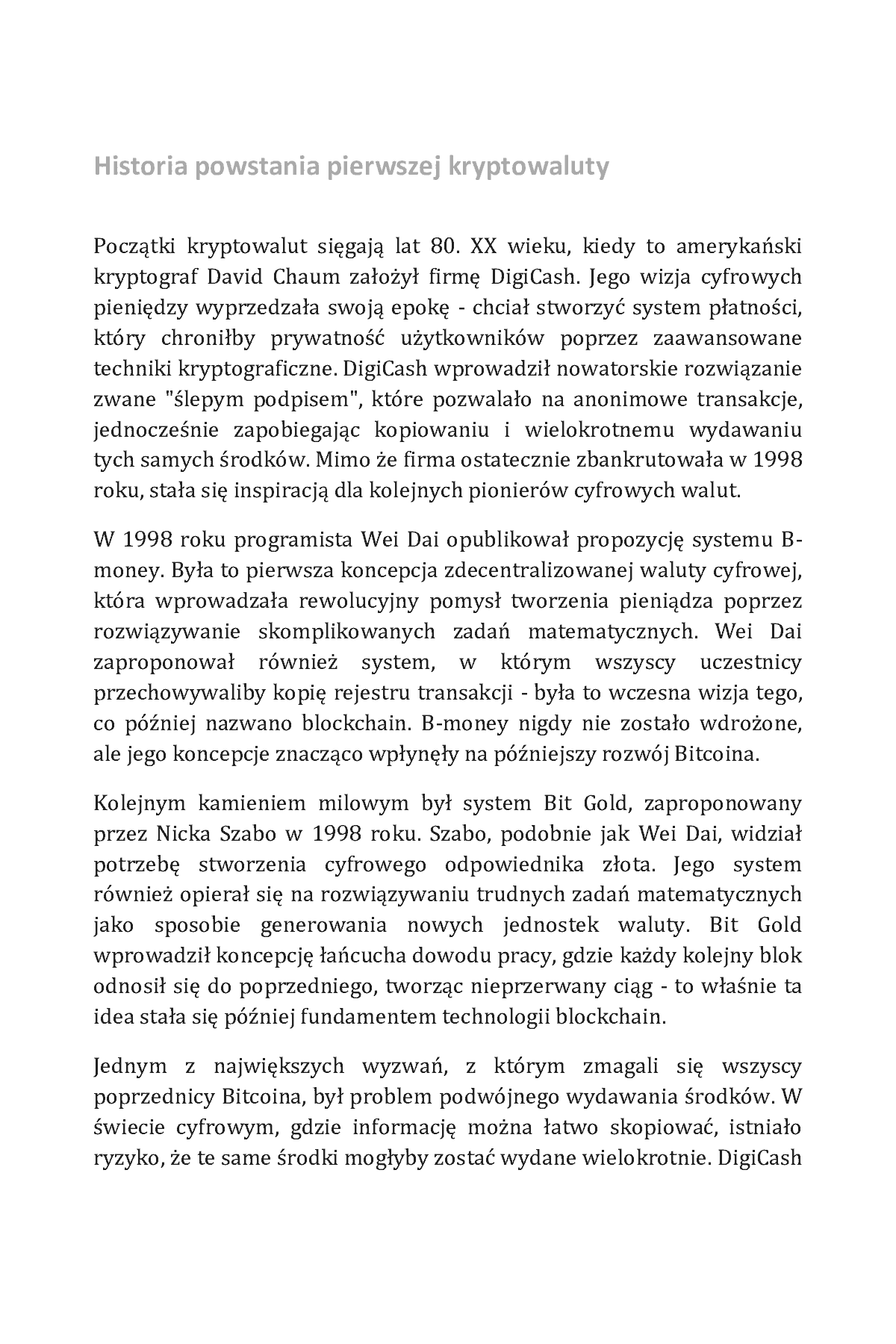Fragment „Bitcoin od podstaw. Jak inwestować i zarabiać na kryptowalutach” — strona 6 z 17