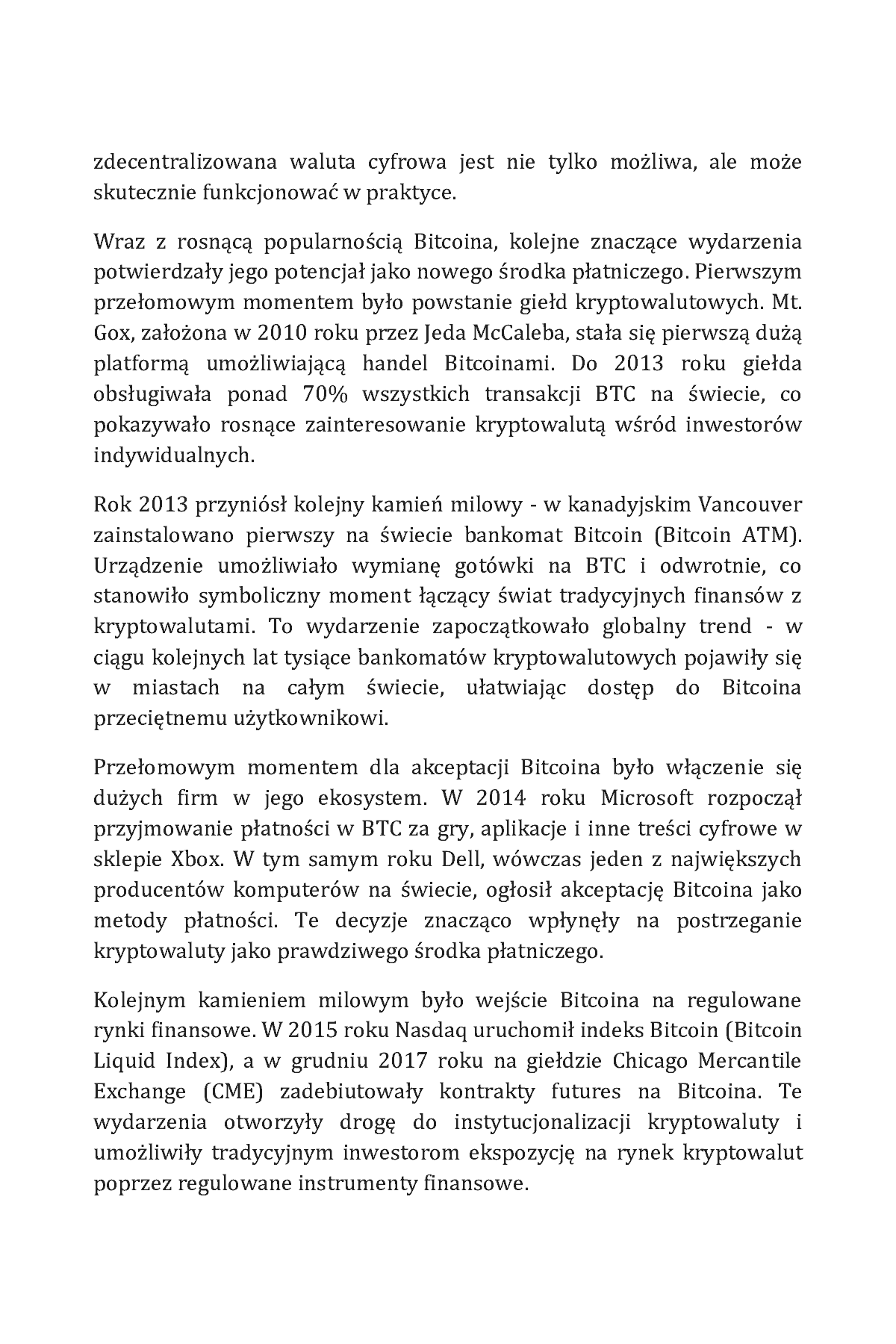Fragment „Bitcoin od podstaw. Jak inwestować i zarabiać na kryptowalutach” — strona 9 z 17