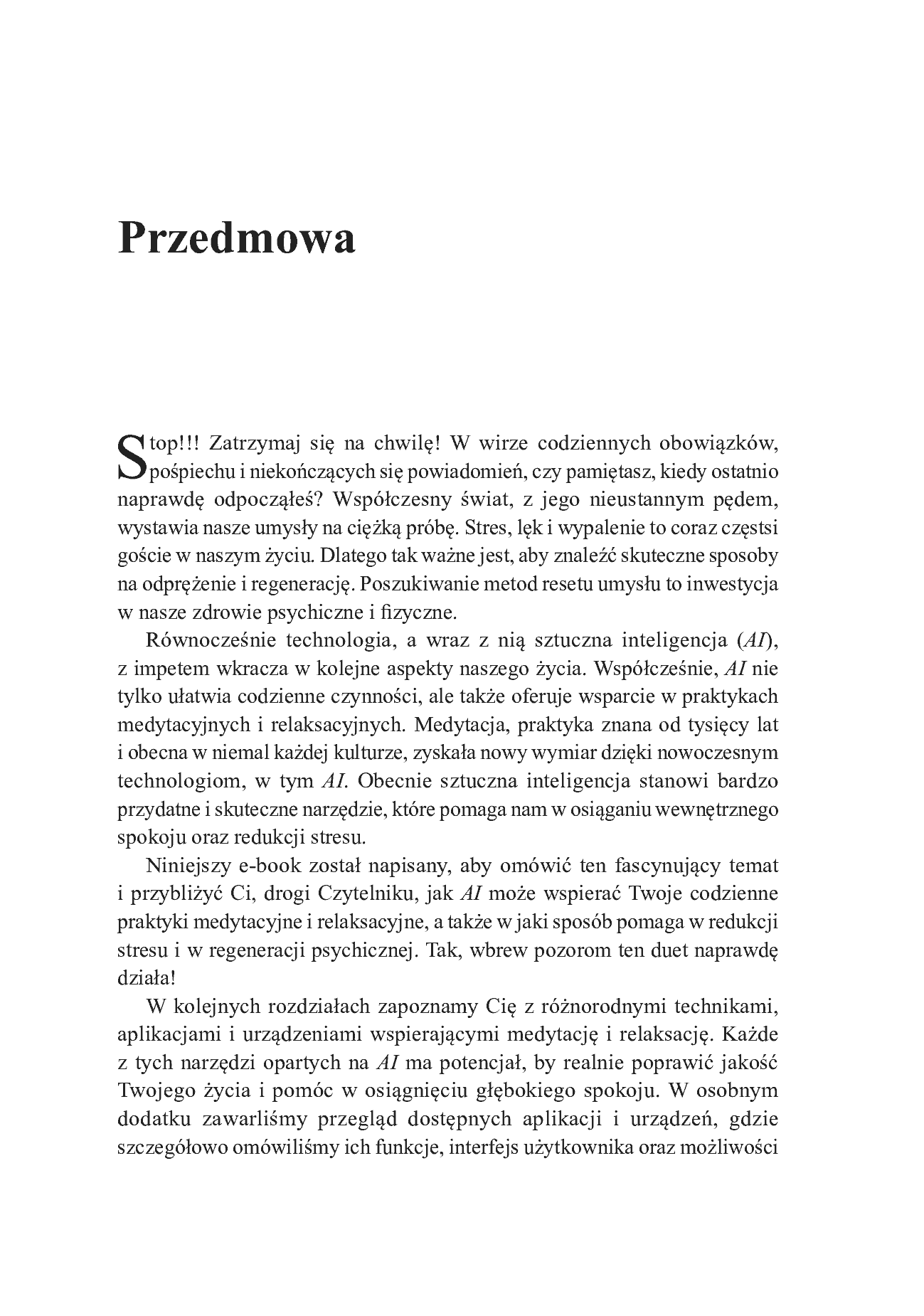Fragment „Medytacja 2.0. Wykorzystaj Sztuczną Inteligencję, by Osiągnąć Spokój i Harmonię” — strona 5 z 8