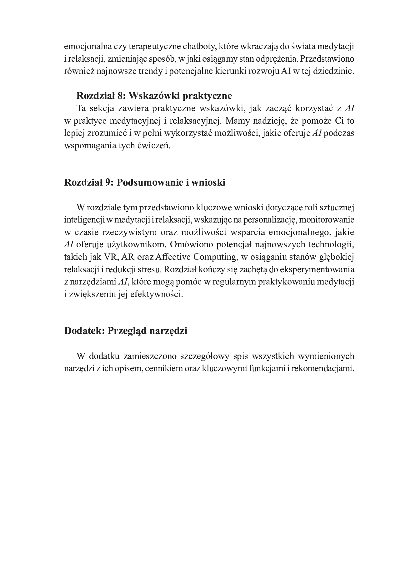 Fragment „Medytacja 2.0. Wykorzystaj Sztuczną Inteligencję, by Osiągnąć Spokój i Harmonię” — strona 8 z 8