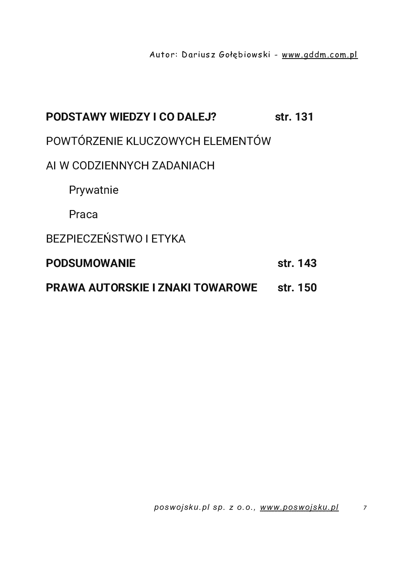 Fragment „AI PRAKTYCZNE PODSTAWY CZĘŚĆ 1 WPROWADZENIE” — strona 8 z 27