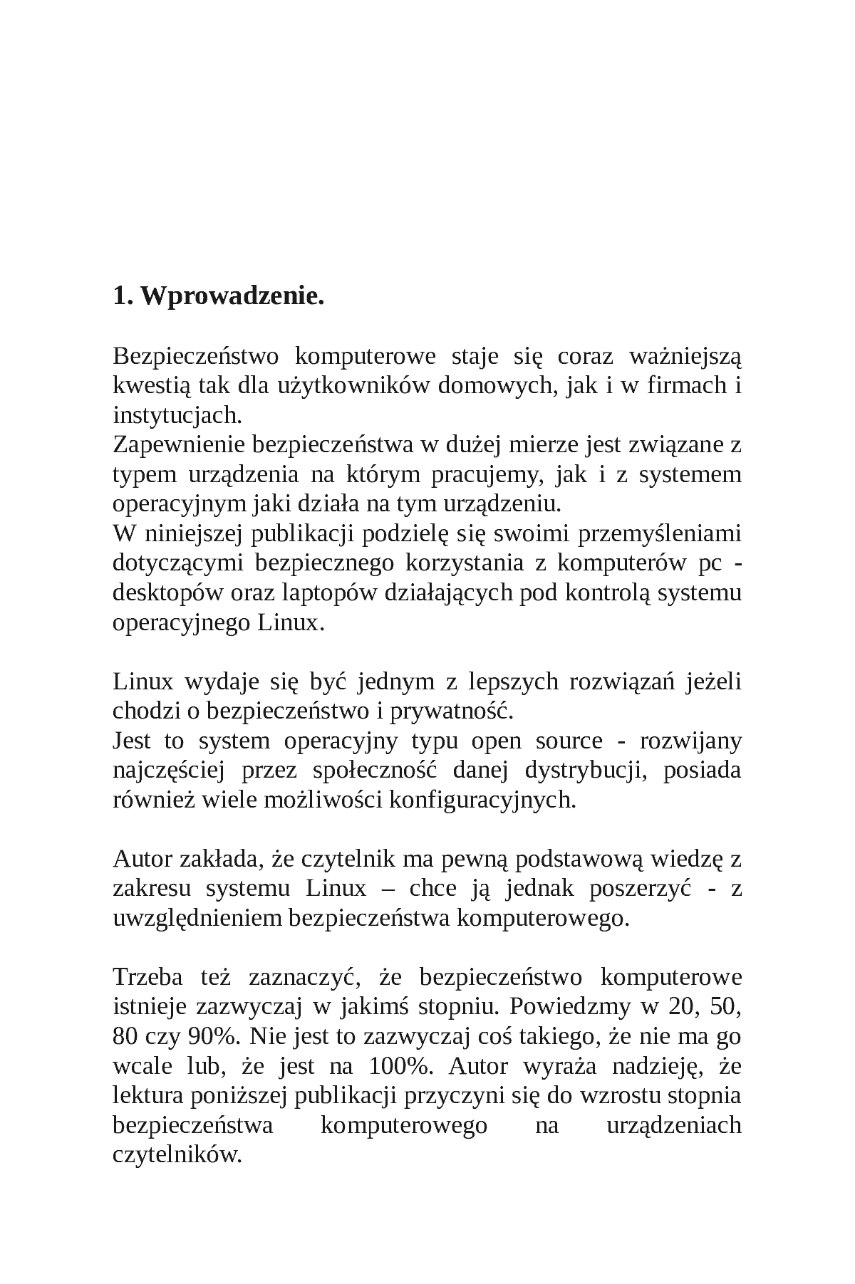 Fragment „Linux - bezpieczny komputer osobisty dla początkujących. Wydanie II” — strona 7 z 8