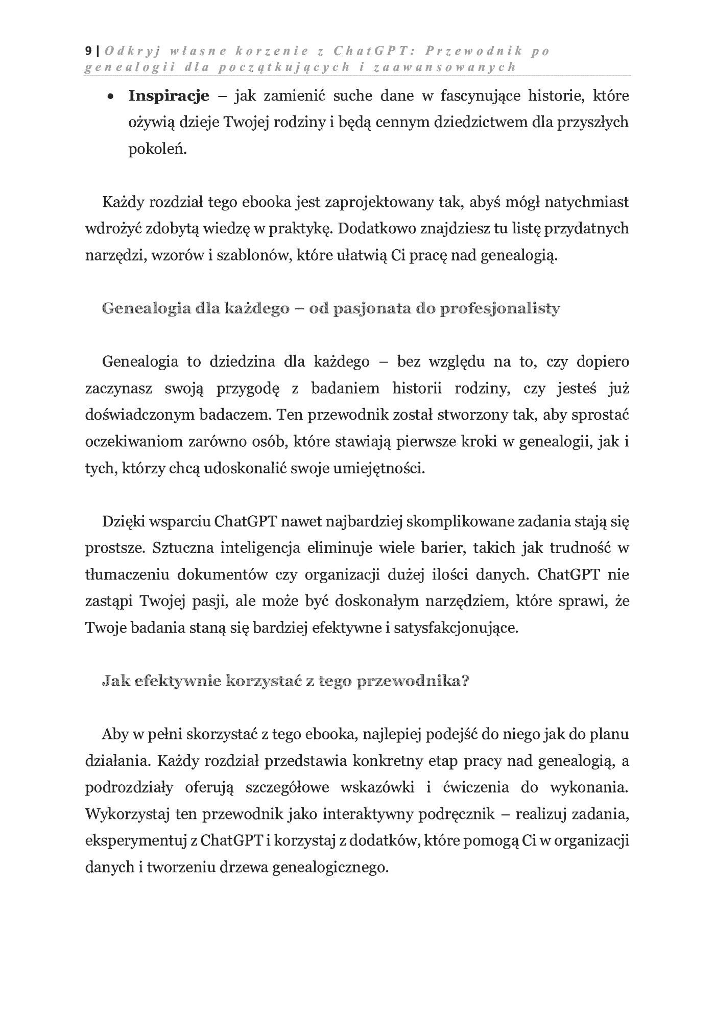 Fragment „Odkryj własne korzenie z ChatGPT: Przewodnik po genealogii dla początkujących i zaawansowanych” — strona 6 z 12