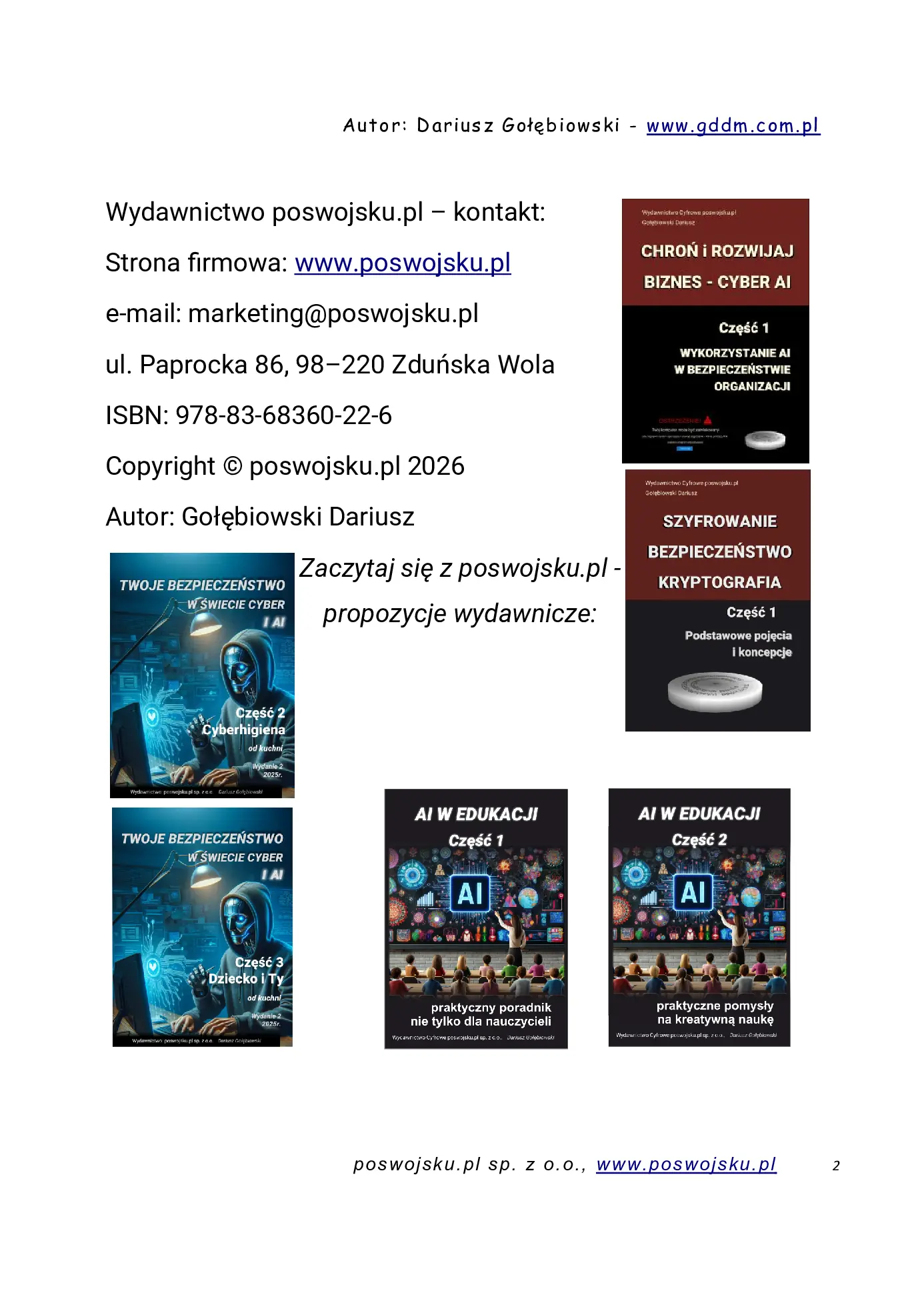 Fragment „Twoje bezpieczeństwo w świecie cyber i AI Część 1 Wprowadzenie 2026” — strona 3 z 30
