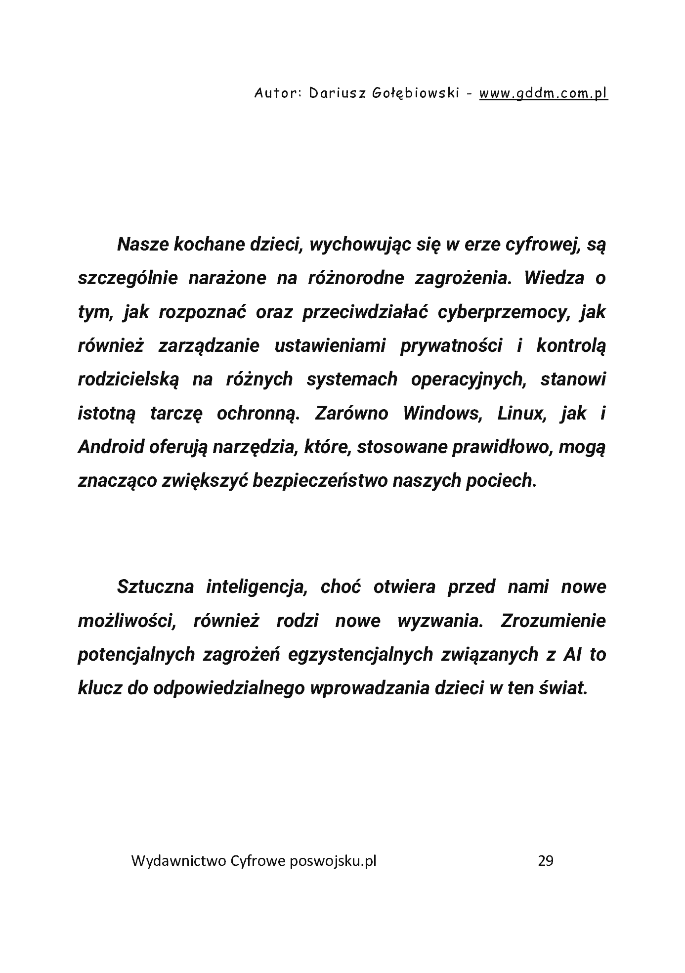 Fragment „Twoje bezpieczeństwo w świecie cyber i AI 2026 Część 3 Dziecko i Ty” — strona 30 z 30