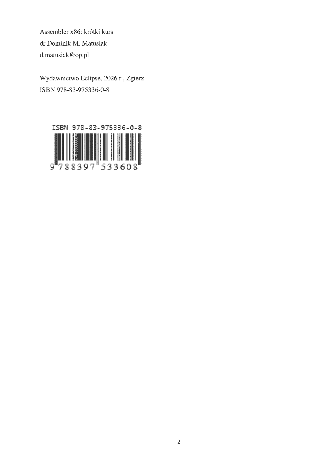 Fragment „Assembler x86: krótki kurs” — strona 2 z 3