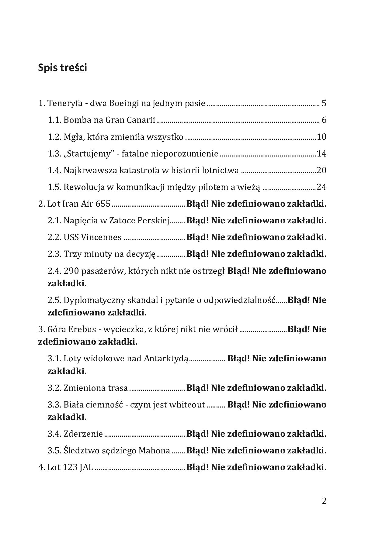 Fragment „Największe katastrofy lotnicze w historii. Nie czytaj w samolocie!” — strona 2 z 29