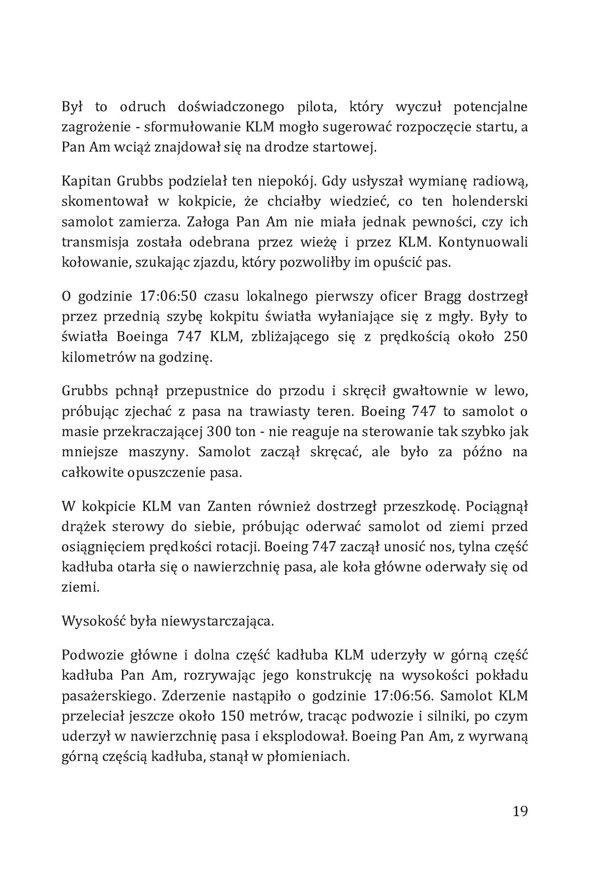 Fragment „Największe katastrofy lotnicze w historii. Nie czytaj w samolocie!” — strona 19 z 29