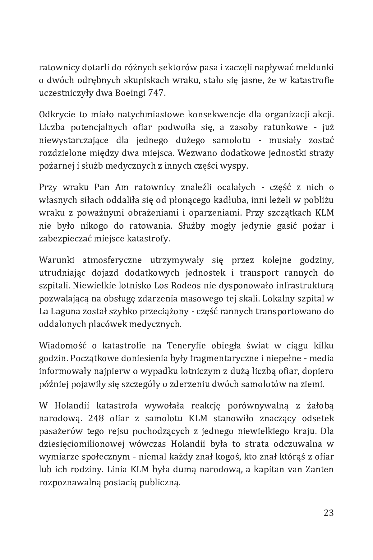 Fragment „Największe katastrofy lotnicze w historii. Nie czytaj w samolocie!” — strona 23 z 29
