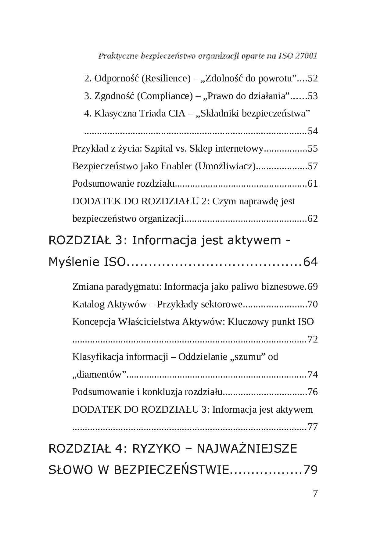Fragment „Praktyczne bezpieczeństwo organizacji oparte na podejściu ISO/IEC 27001” — strona 8 z 30