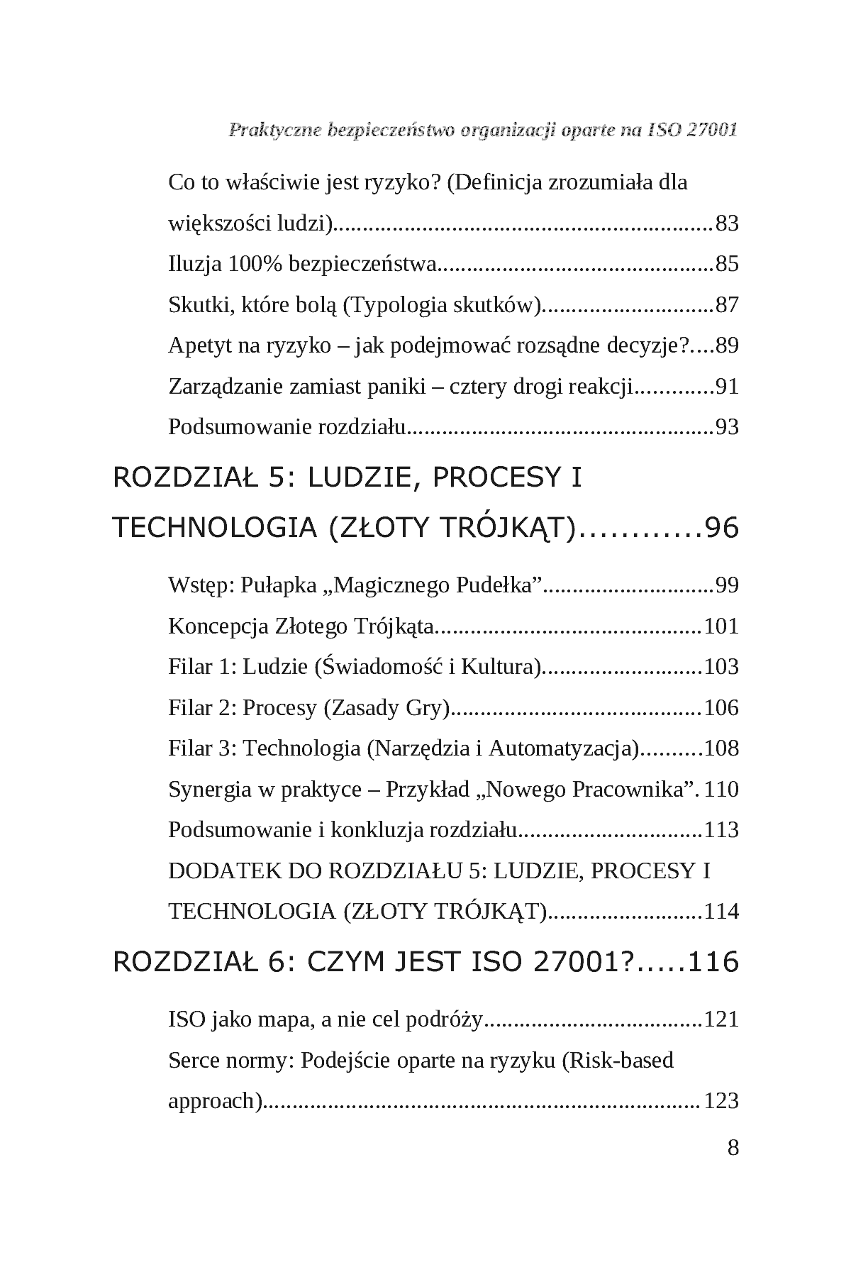 Fragment „Praktyczne bezpieczeństwo organizacji oparte na podejściu ISO/IEC 27001” — strona 9 z 30