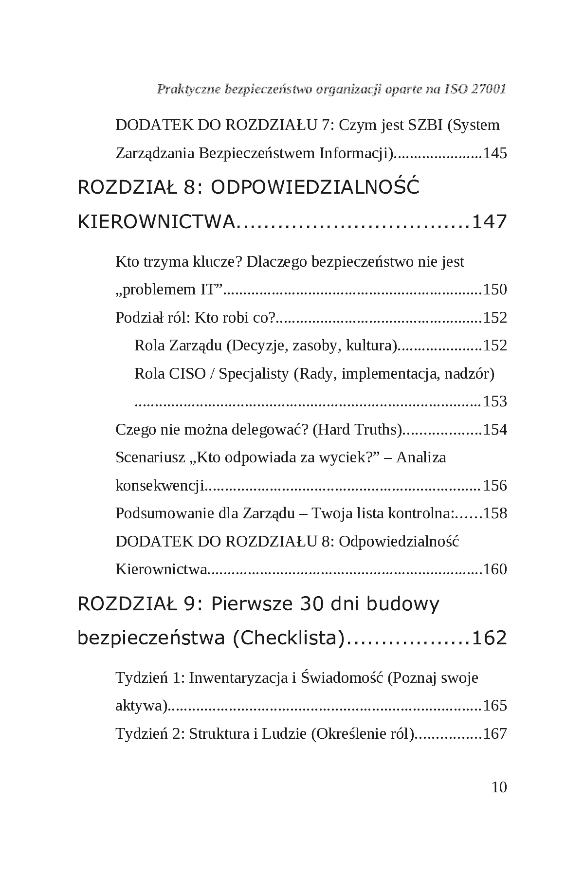 Fragment „Praktyczne bezpieczeństwo organizacji oparte na podejściu ISO/IEC 27001” — strona 11 z 30