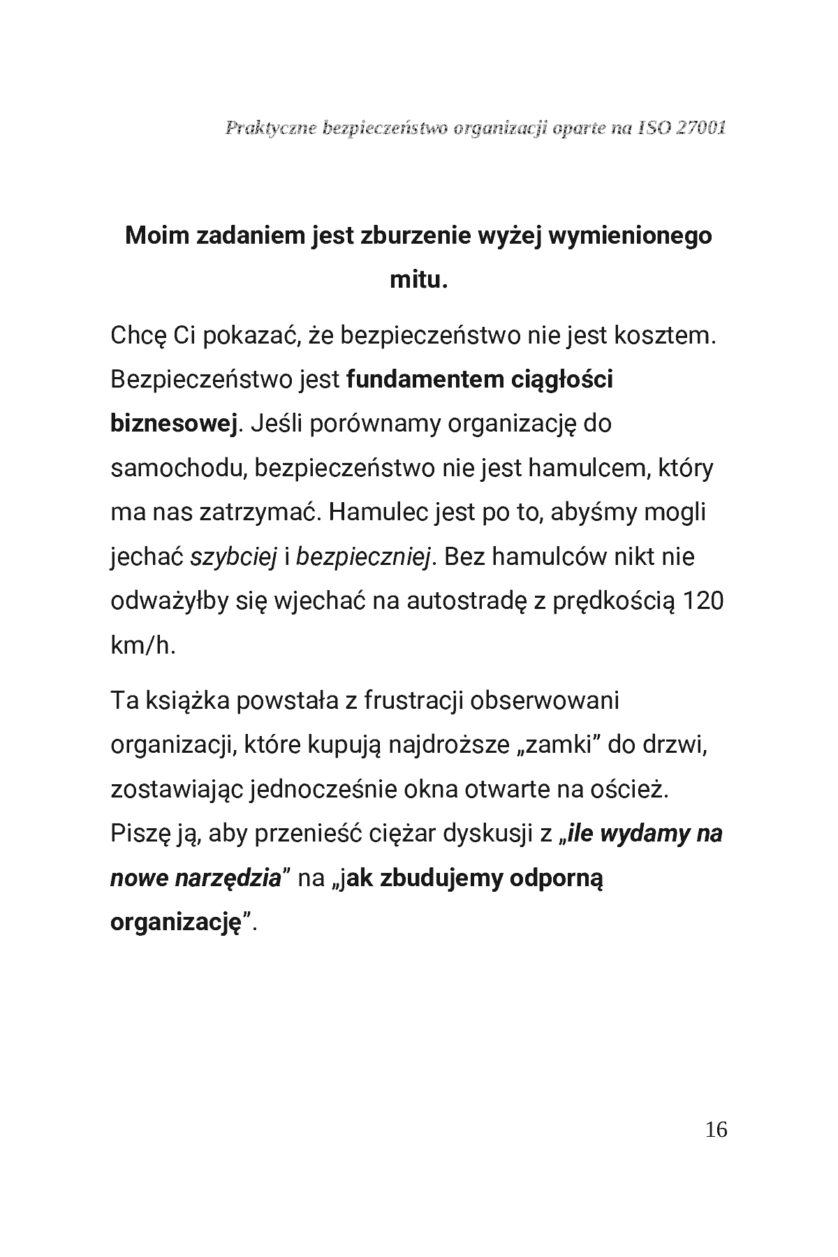 Fragment „Praktyczne bezpieczeństwo organizacji oparte na podejściu ISO/IEC 27001” — strona 17 z 30