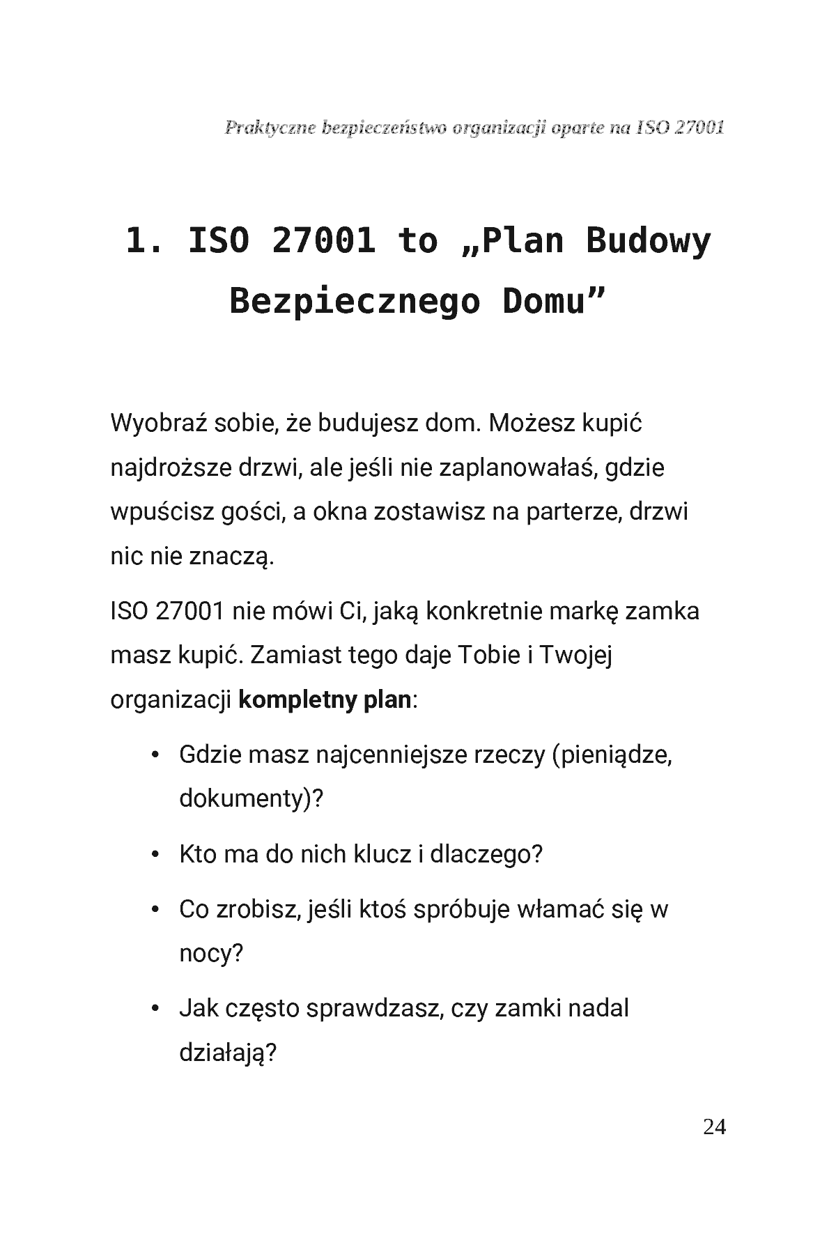 Fragment „Praktyczne bezpieczeństwo organizacji oparte na podejściu ISO/IEC 27001” — strona 25 z 30