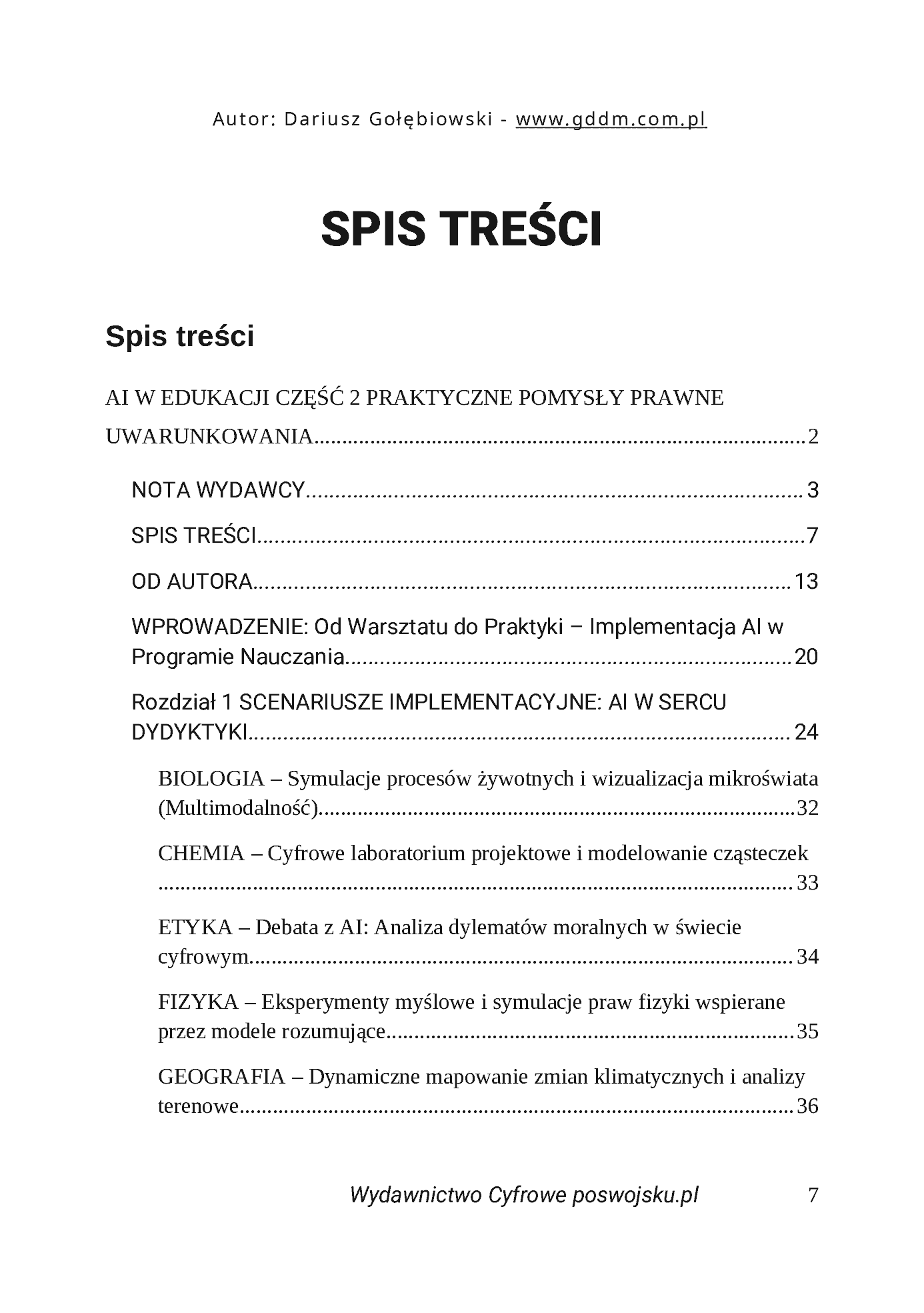 Fragment „AI W EDUKACJI CZĘŚĆ 2 PRAKTYCZNE POMYSŁY PRAWNE UWARUNKOWANIA dla edukatorów i edukatorek” — strona 7 z 30