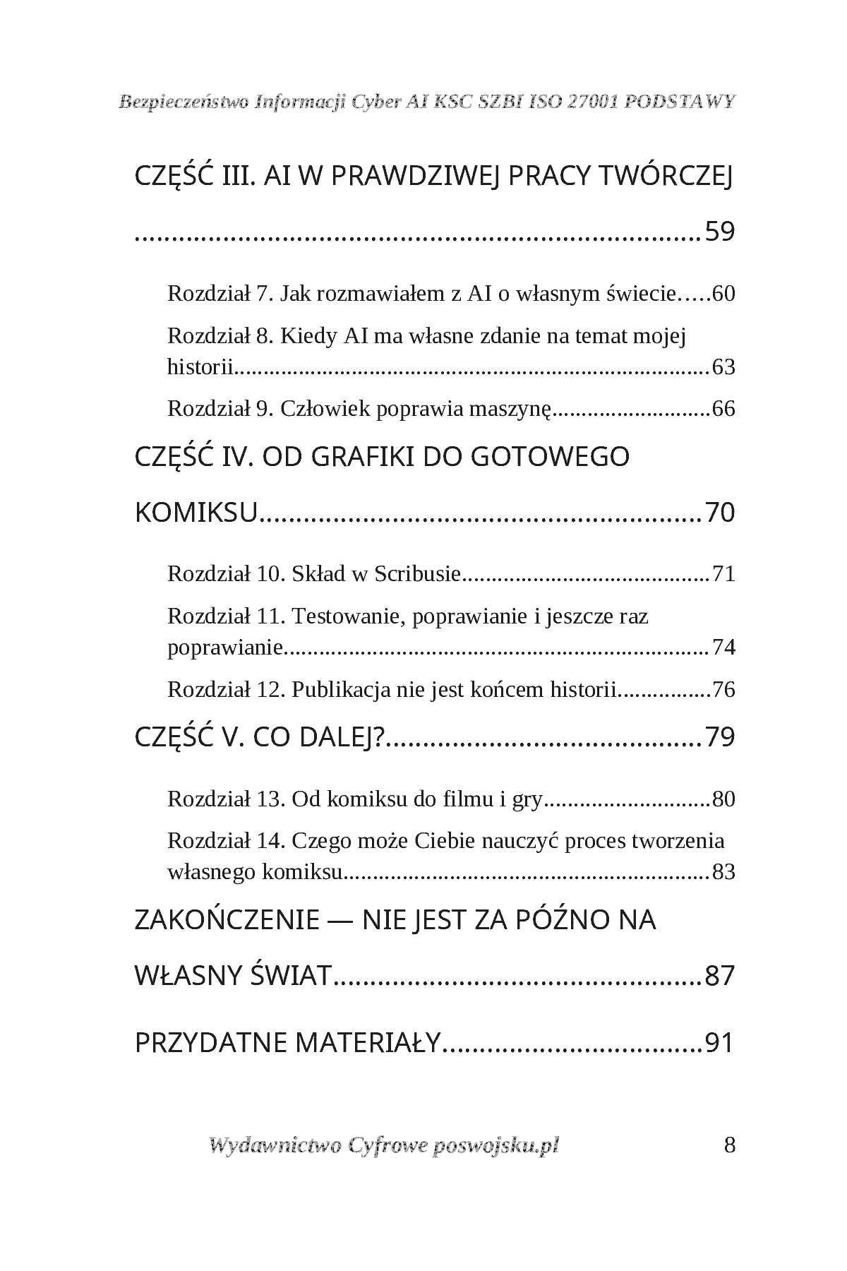 Fragment „ZROBIŁEM KOMIKS Z AI I BEZPŁATNYMI PROGRAMAMI. Od pomysłu, przez AI, Kritę i Scribusa, do własnego komiksu” — strona 9 z 30