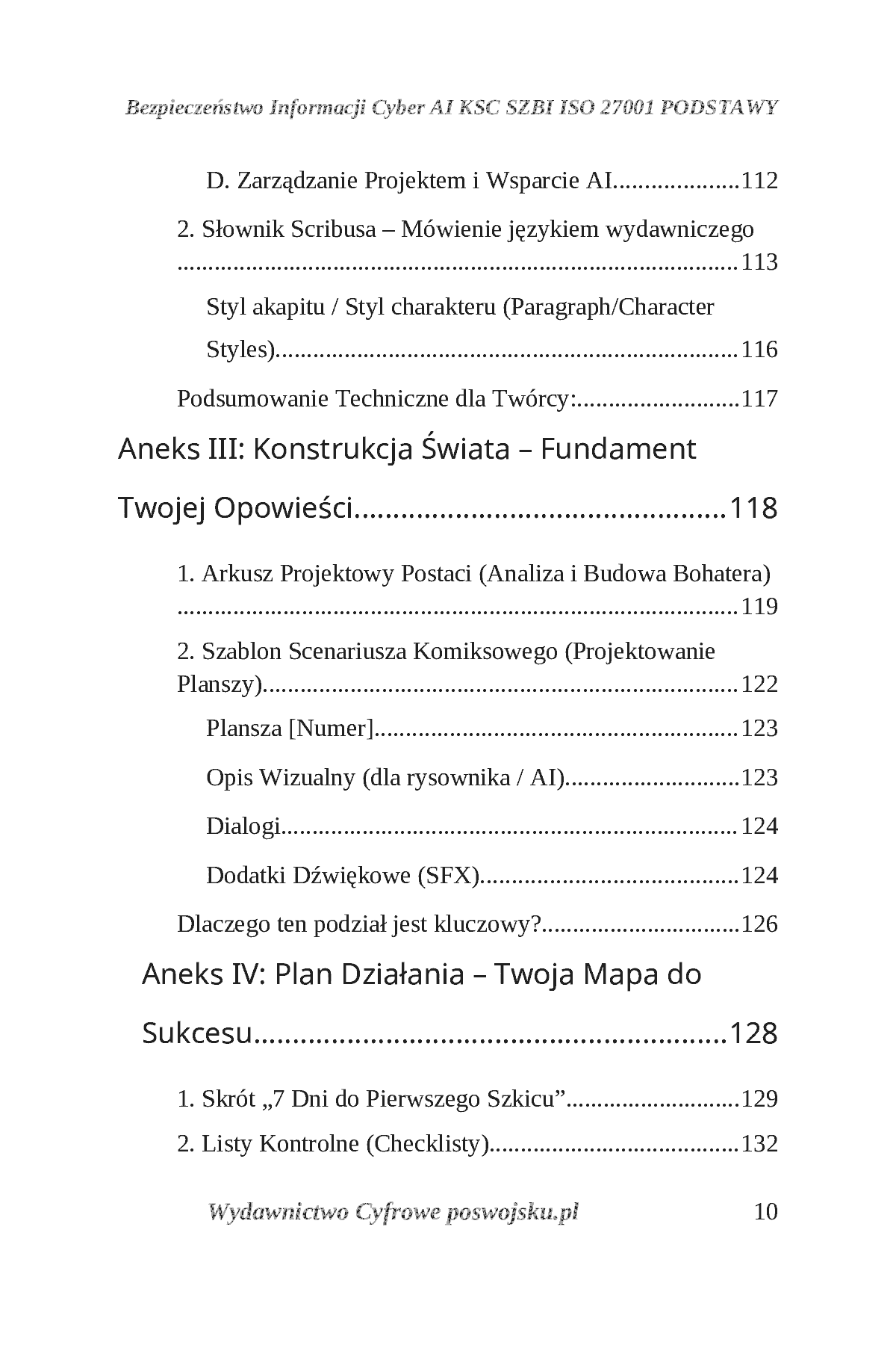 Fragment „ZROBIŁEM KOMIKS Z AI I BEZPŁATNYMI PROGRAMAMI. Od pomysłu, przez AI, Kritę i Scribusa, do własnego komiksu” — strona 11 z 30