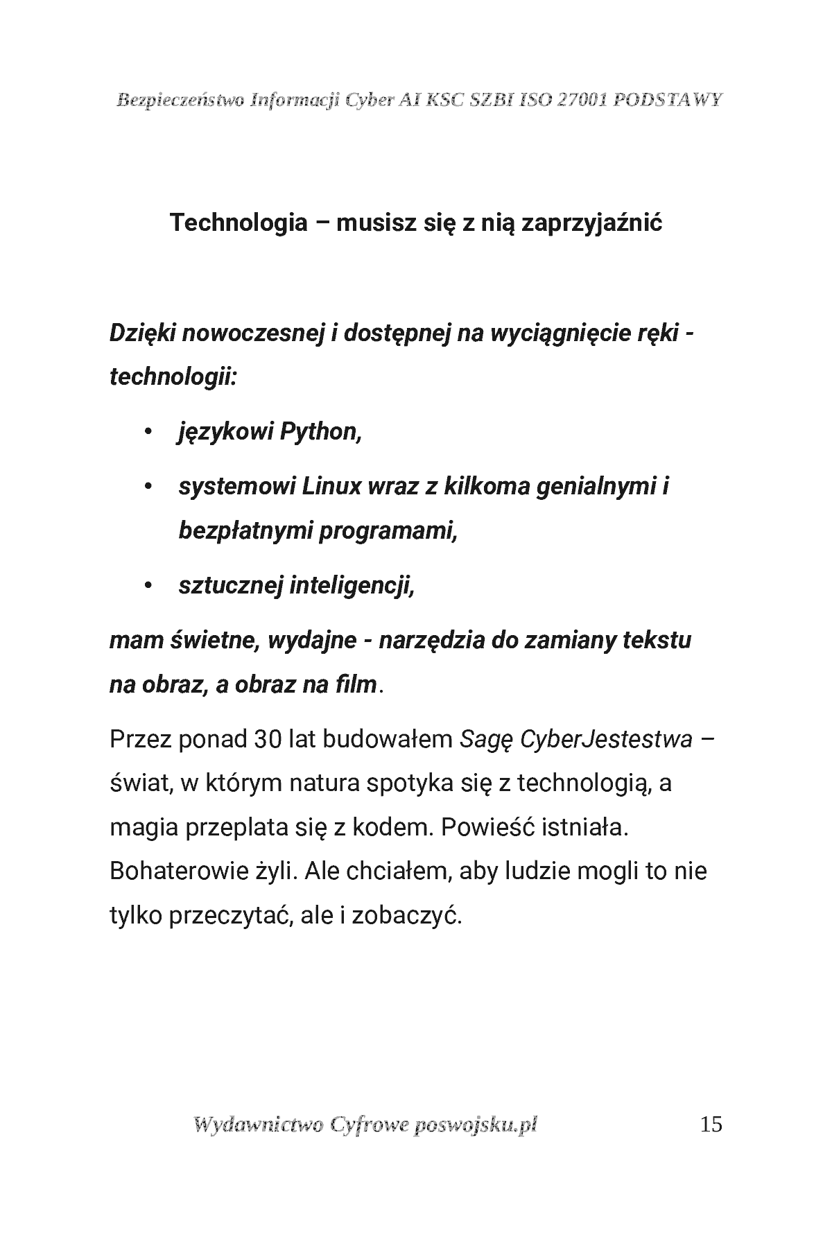 Fragment „ZROBIŁEM KOMIKS Z AI I BEZPŁATNYMI PROGRAMAMI. Od pomysłu, przez AI, Kritę i Scribusa, do własnego komiksu” — strona 16 z 30