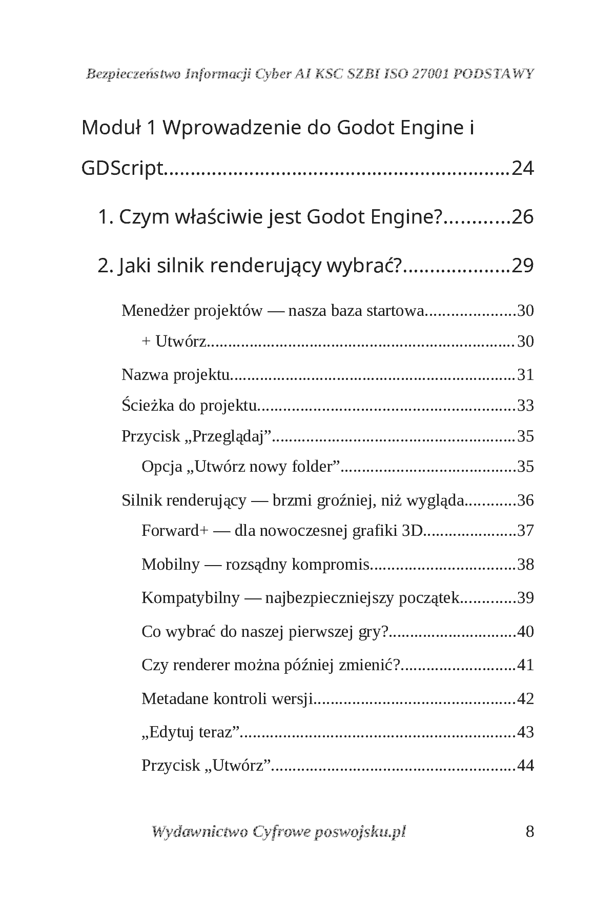 Fragment „GODOT ENGINE I GDSCRIPT POSWOJSKU Część 1: Wprowadzenie do świata gier i pierwsze skrypty” — strona 9 z 30