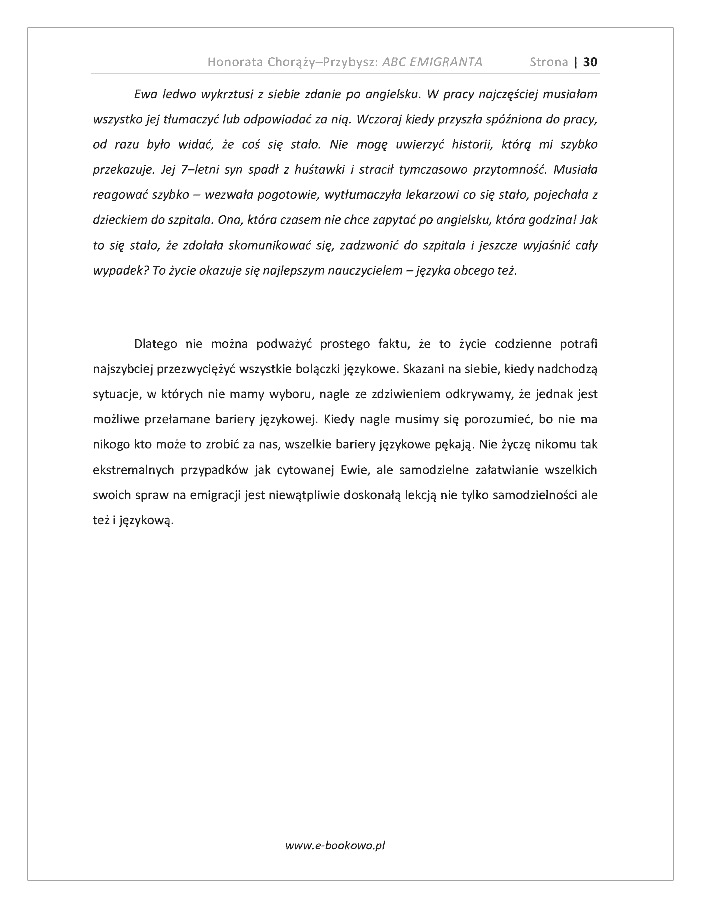 Fragment „ABC Emigranta” — strona 30 z 30