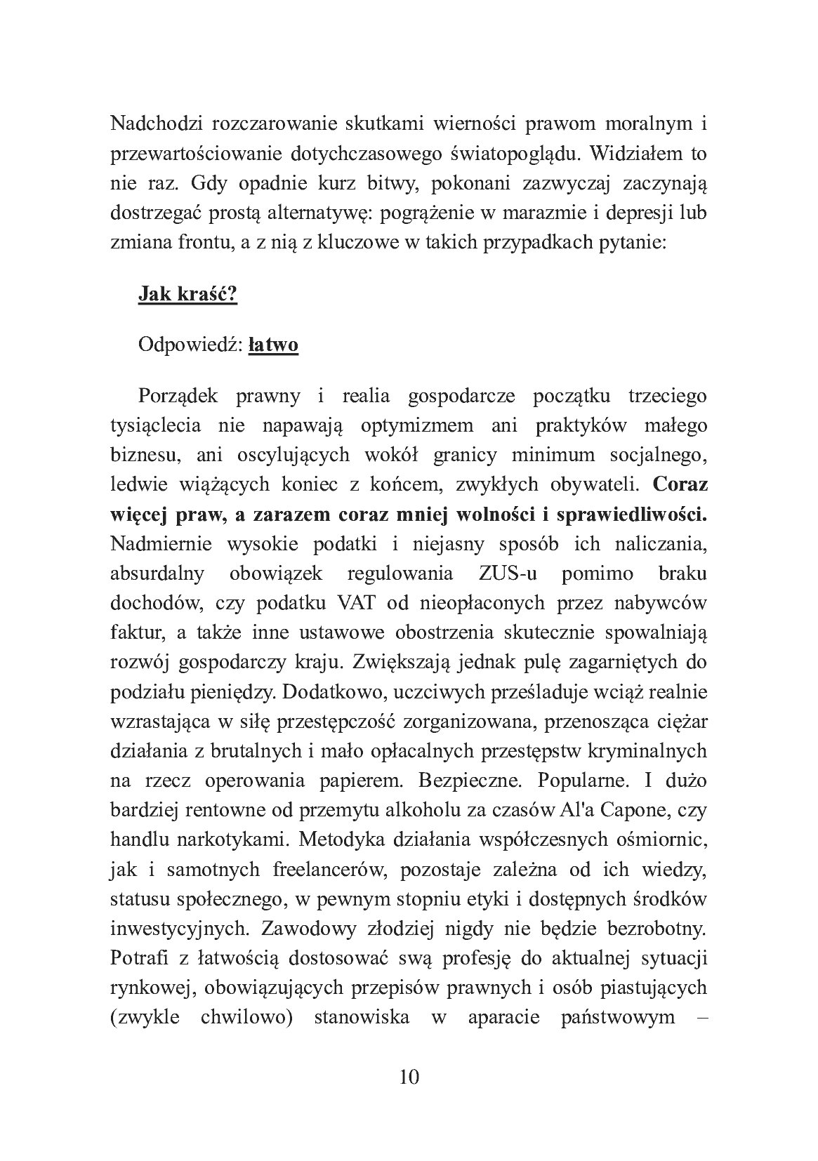 Fragment „Jak kraść? Podręcznik złodzieja” — strona 10 z 23