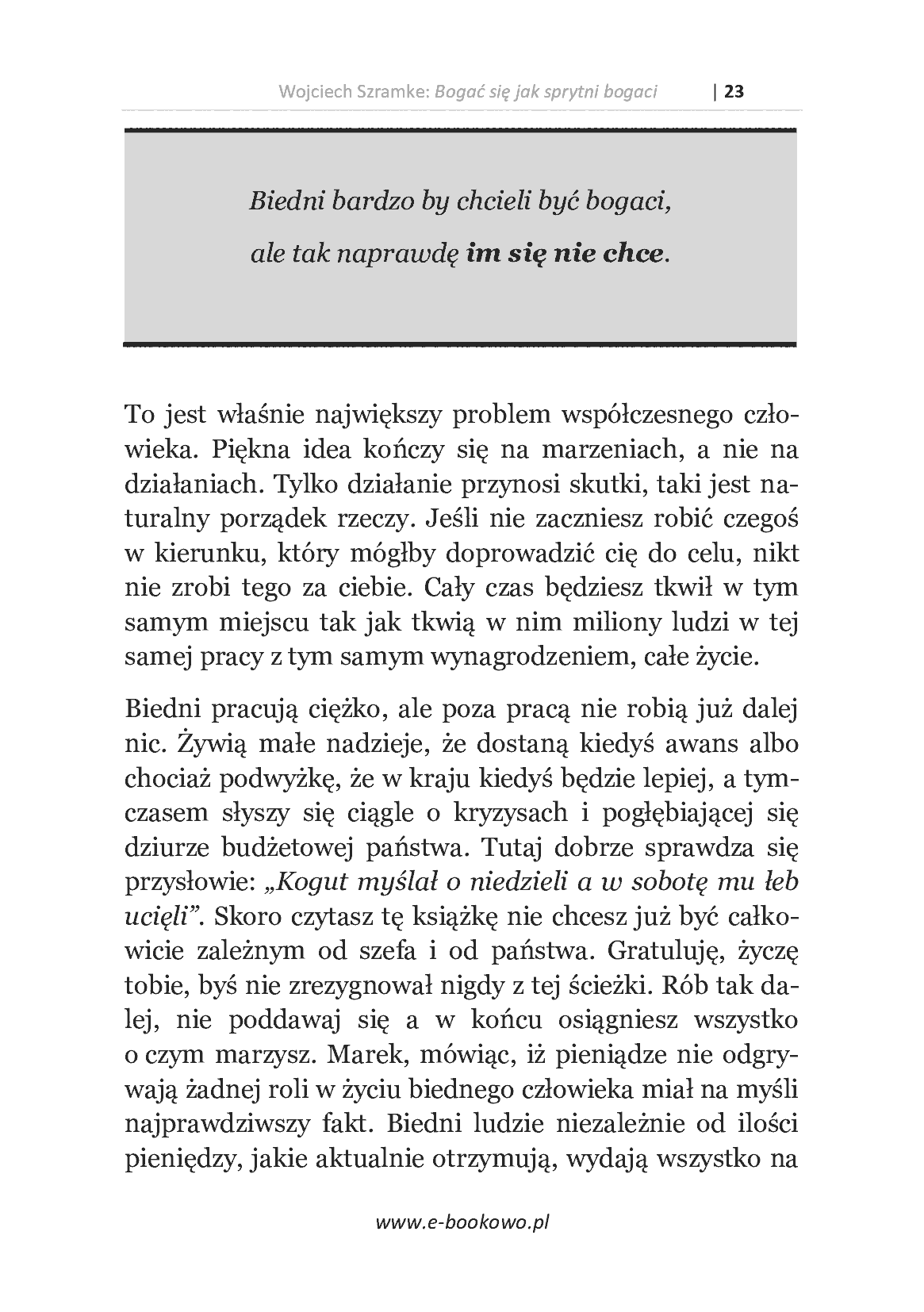 Fragment „Bogać się jak sprytni bogaci” — strona 23 z 25