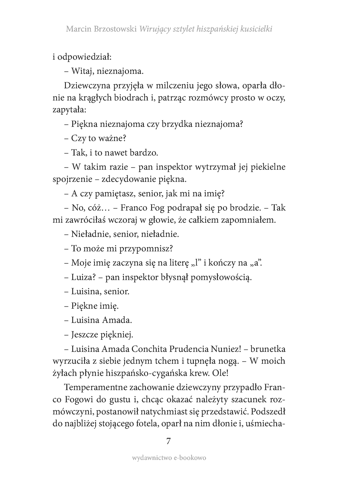 Fragment „Wirujący sztylet hiszpańskiej kusicielki” — strona 7 z 8