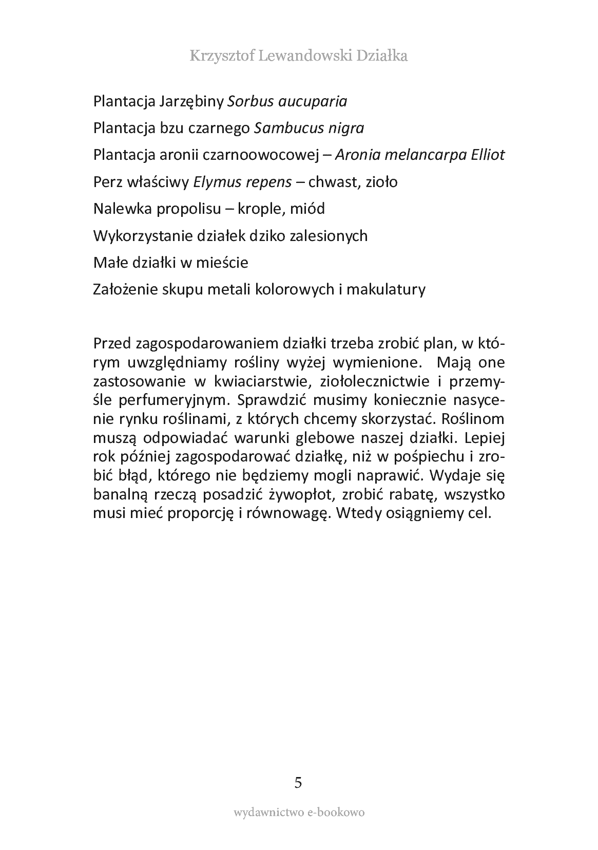 Fragment „Działka. Możliwości zarobku” — strona 5 z 9