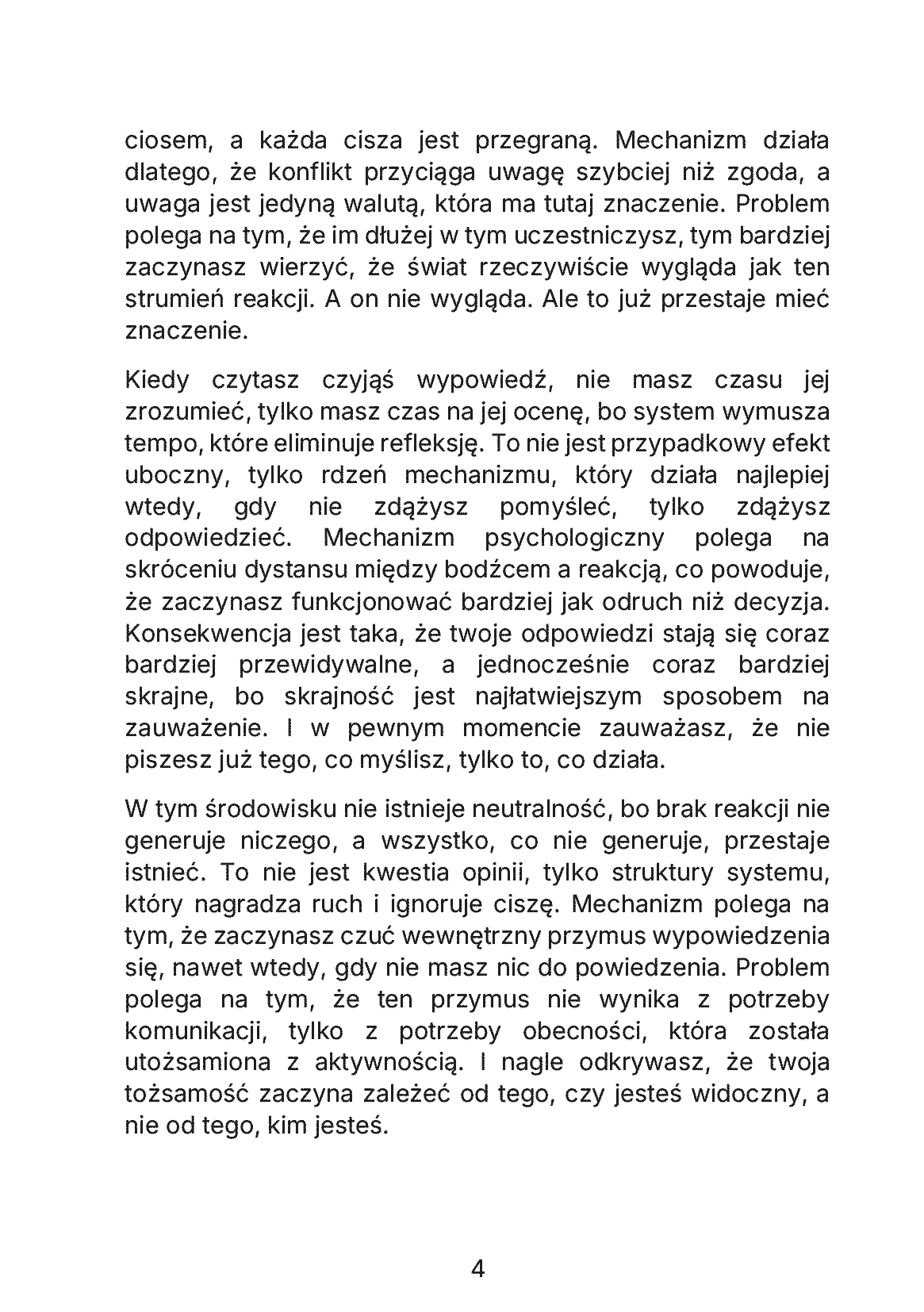 Fragment „Brutalna prawda o serwisie X. Jak strumień przejmuje twoje myślenie, reakcje i tożsamość” — strona 5 z 11