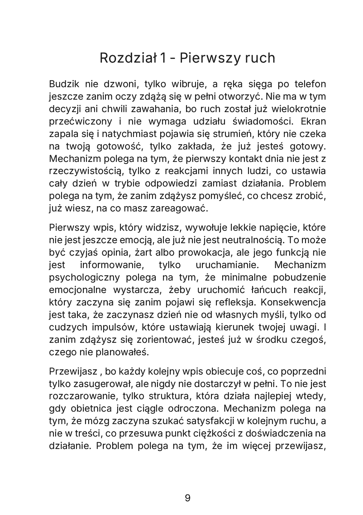 Fragment „Brutalna prawda o serwisie X. Jak strumień przejmuje twoje myślenie, reakcje i tożsamość” — strona 10 z 11