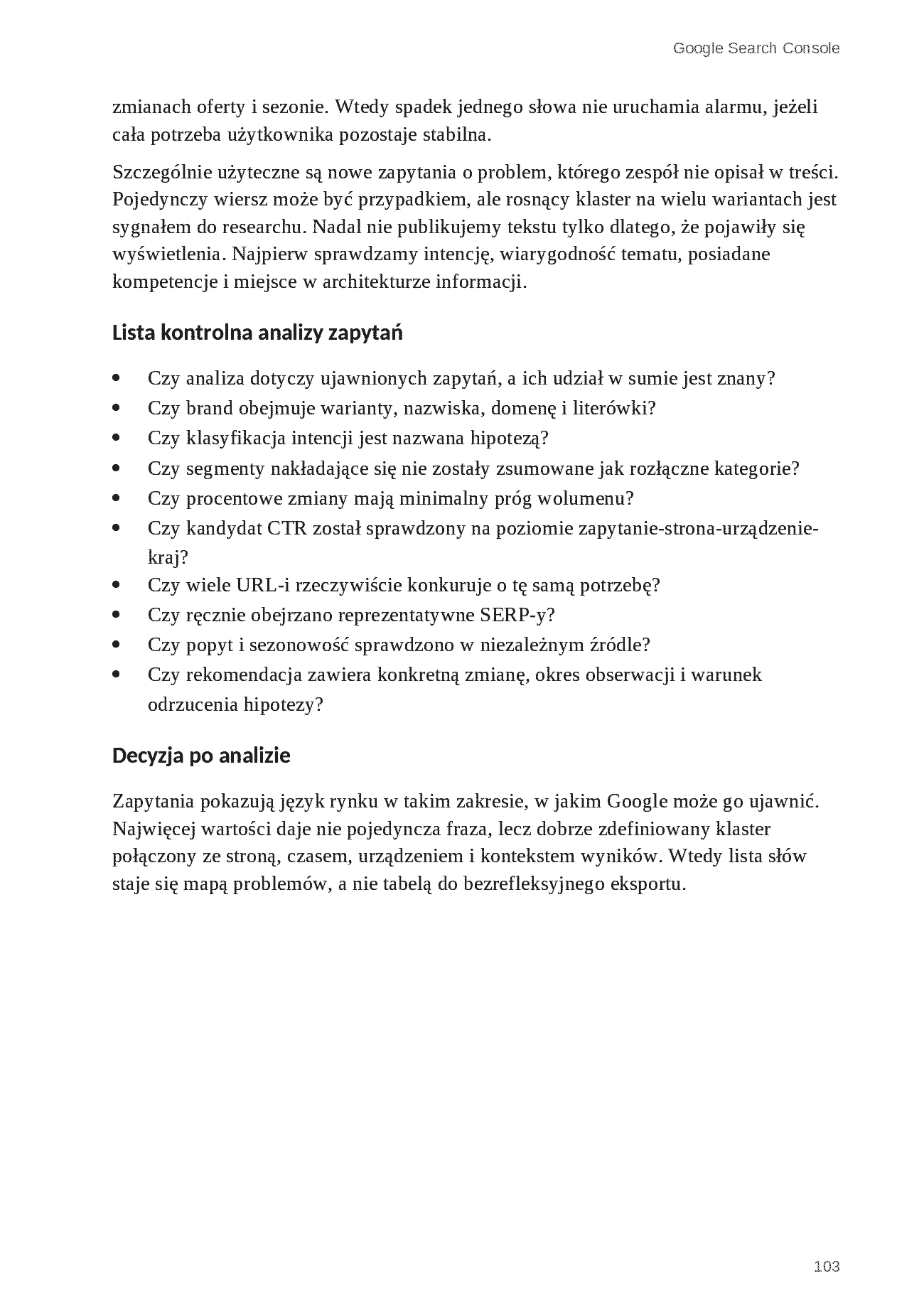 Fragment „Google Search Console. Od danych do decyzji SEO” — strona 8 z 9