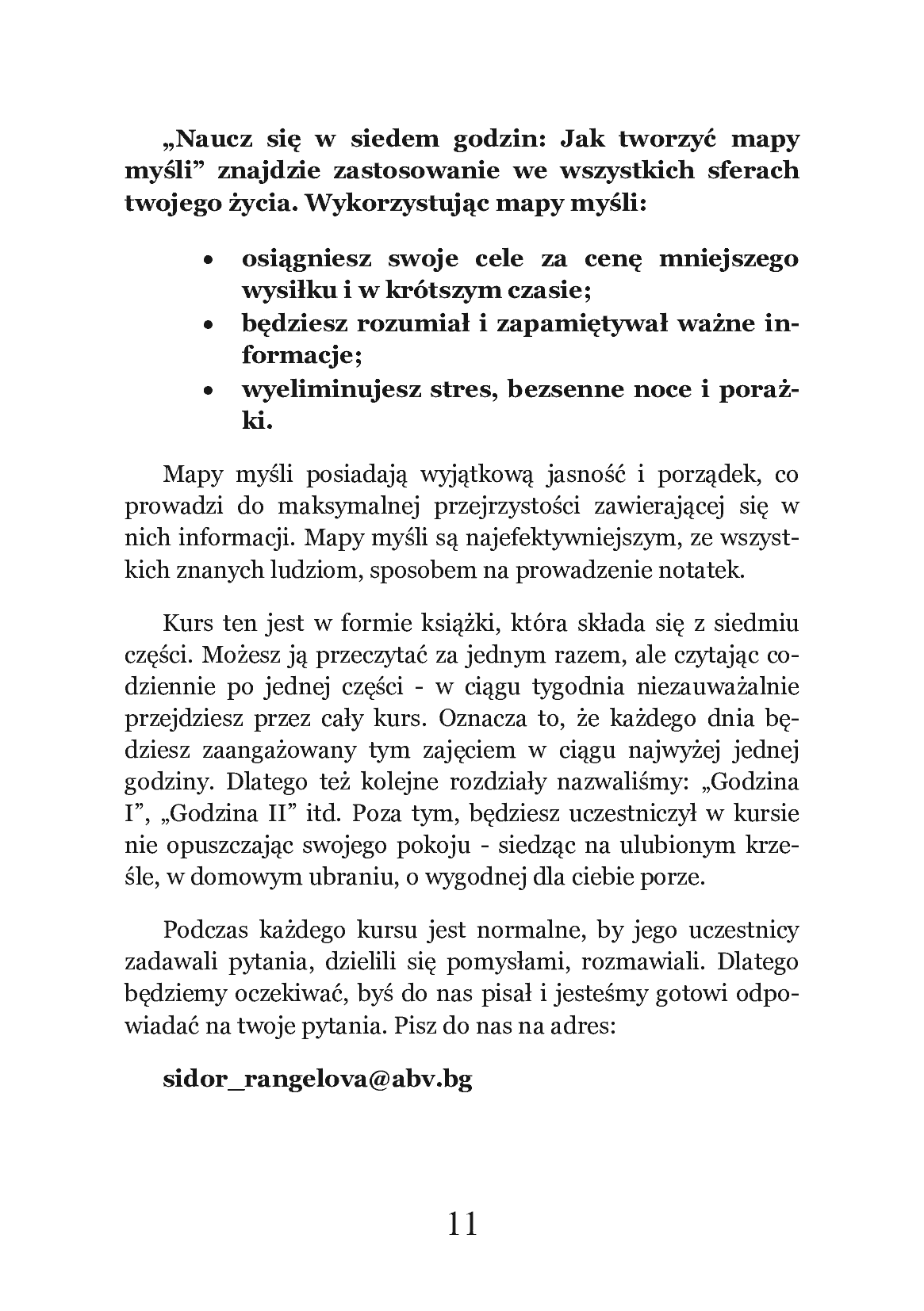 Fragment „Naucz się w 7 godzin: Jak tworzyć mapy myśli” — strona 11 z 12
