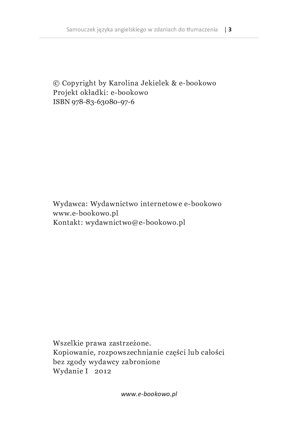 Fragment „Samouczek języka angielskiego w zdaniach do tłumaczenia” — strona 3 z 21