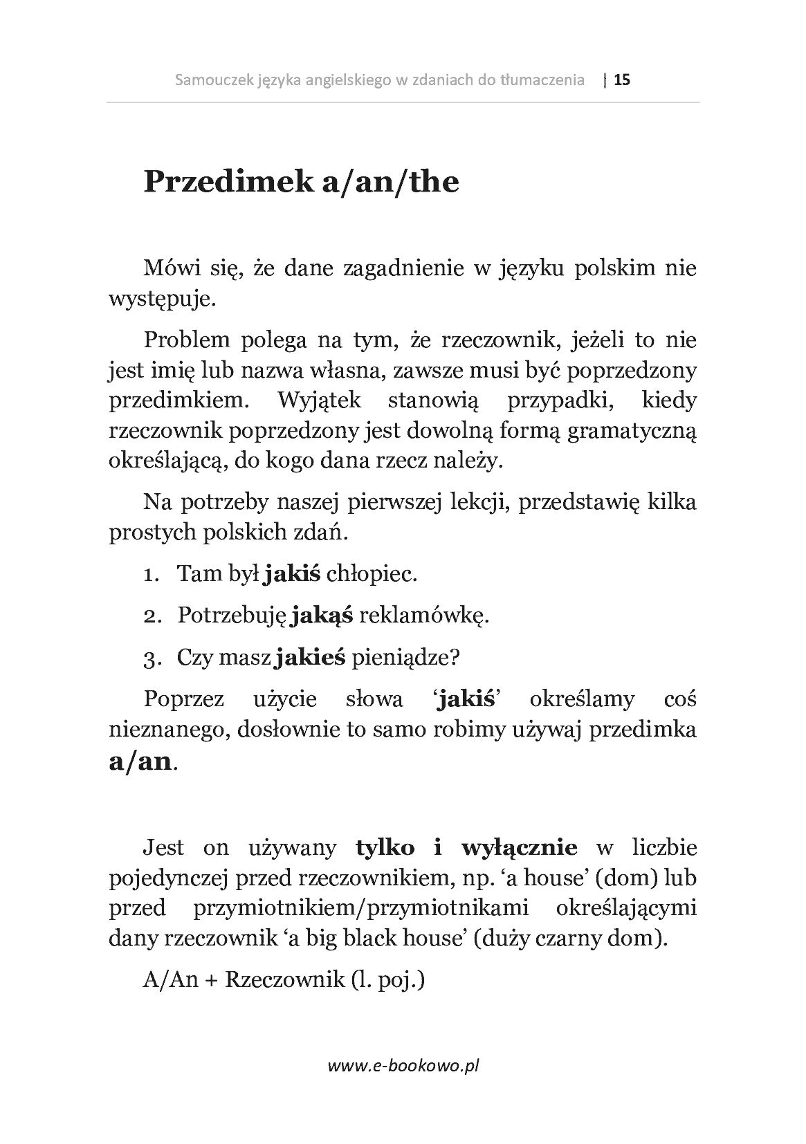 Fragment „Samouczek języka angielskiego w zdaniach do tłumaczenia” — strona 15 z 21
