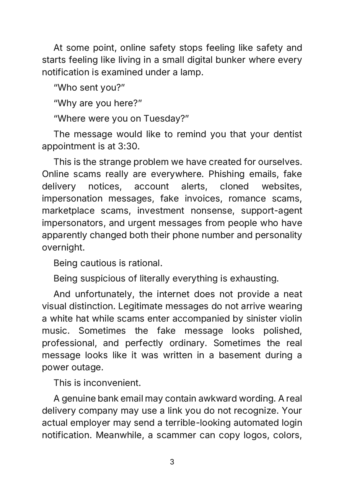 Fragment „Every Message Looks Like a Scam - How to Stay Safe Online Without Suspecting Your Own Grandma” — strona 4 z 11