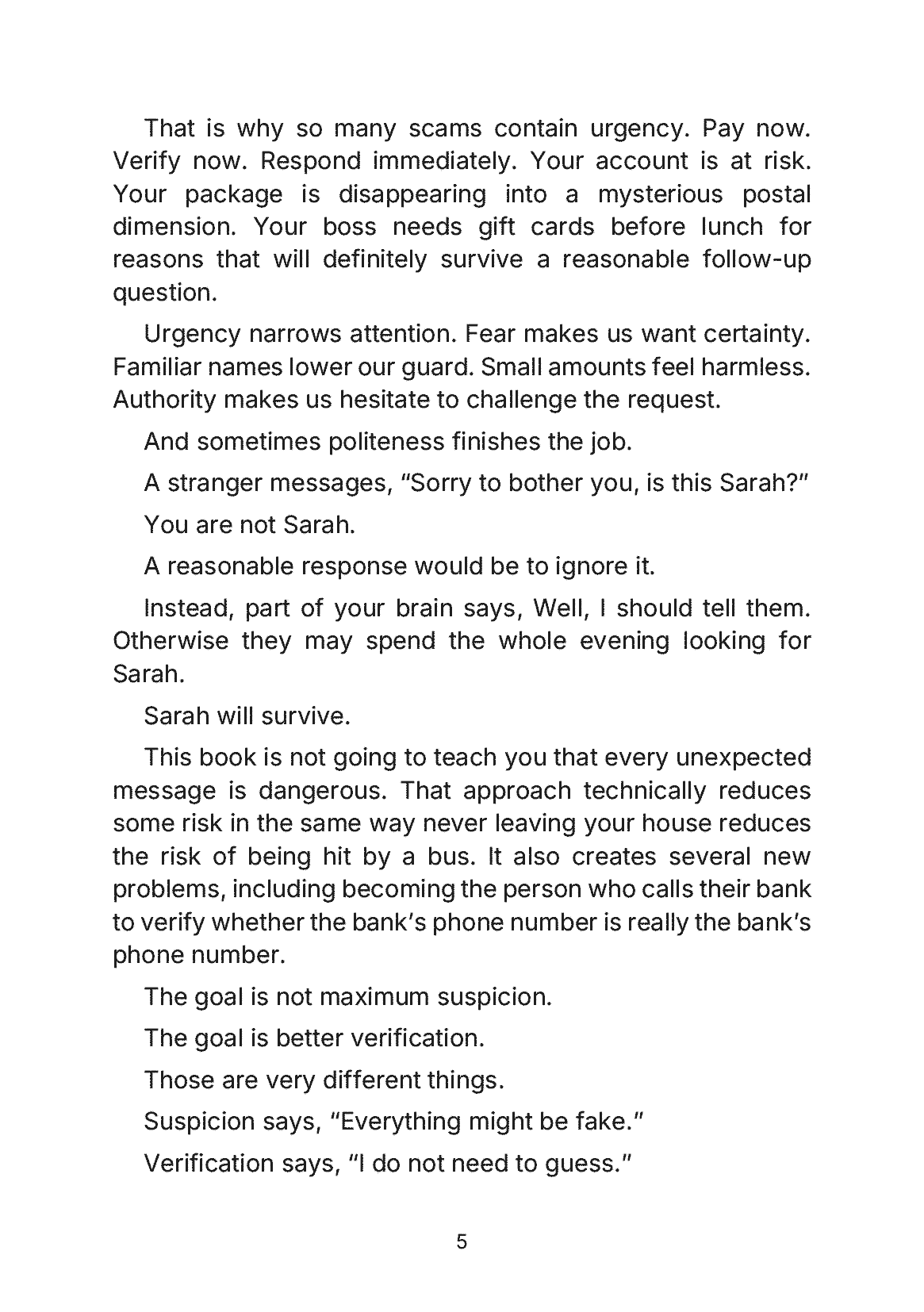 Fragment „Every Message Looks Like a Scam - How to Stay Safe Online Without Suspecting Your Own Grandma” — strona 6 z 11