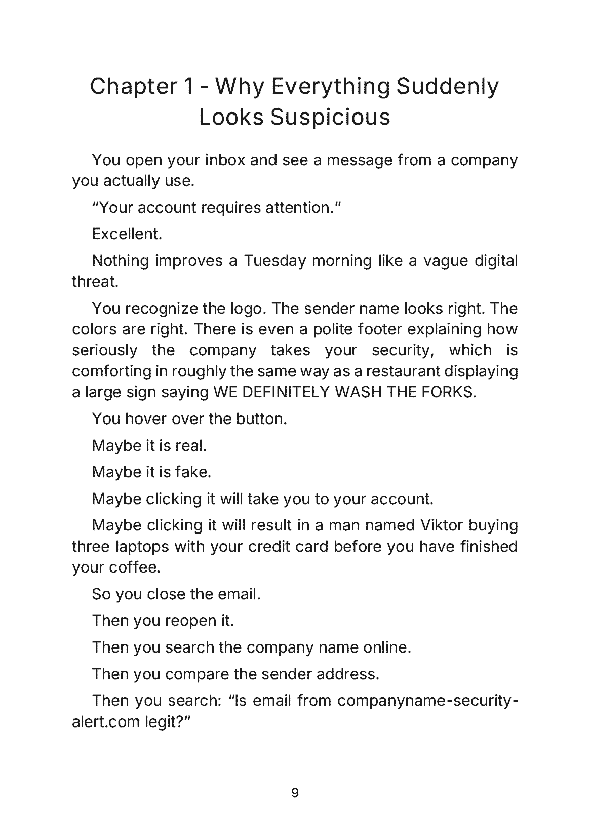 Fragment „Every Message Looks Like a Scam - How to Stay Safe Online Without Suspecting Your Own Grandma” — strona 10 z 11